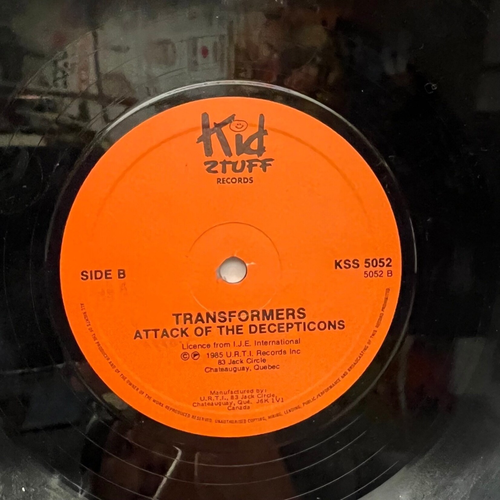 [Kollectible Vinyl] V/A: The Transformers - Attack Of The Decepticons (1985, Canada, VG+) [KID STUFF]