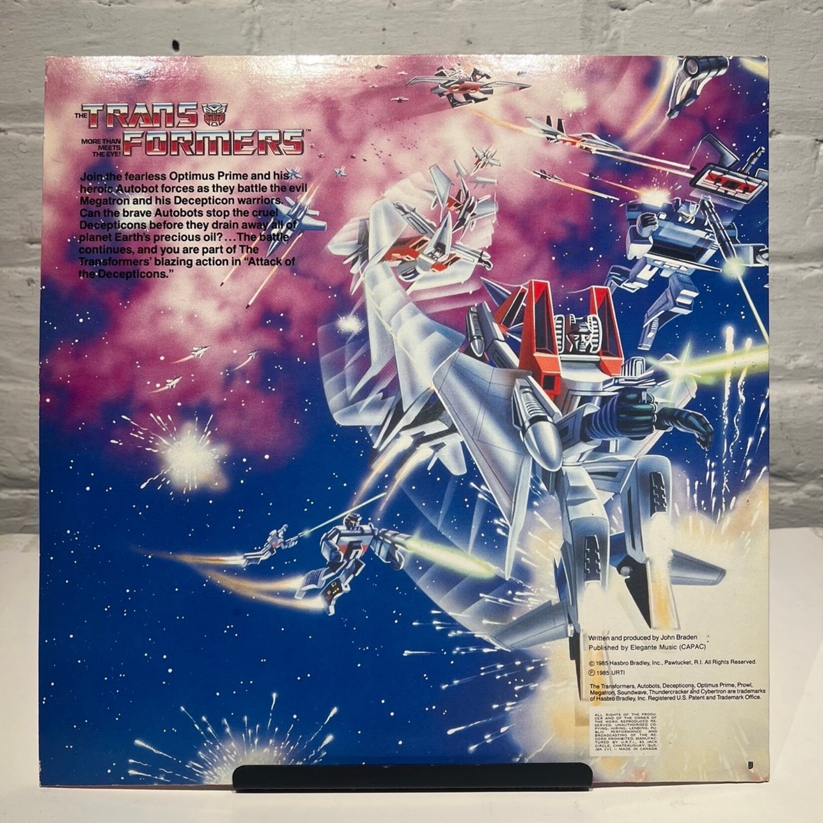 [Kollectible Vinyl] V/A: The Transformers - Attack Of The Decepticons (1985, Canada, VG+) [KID STUFF]