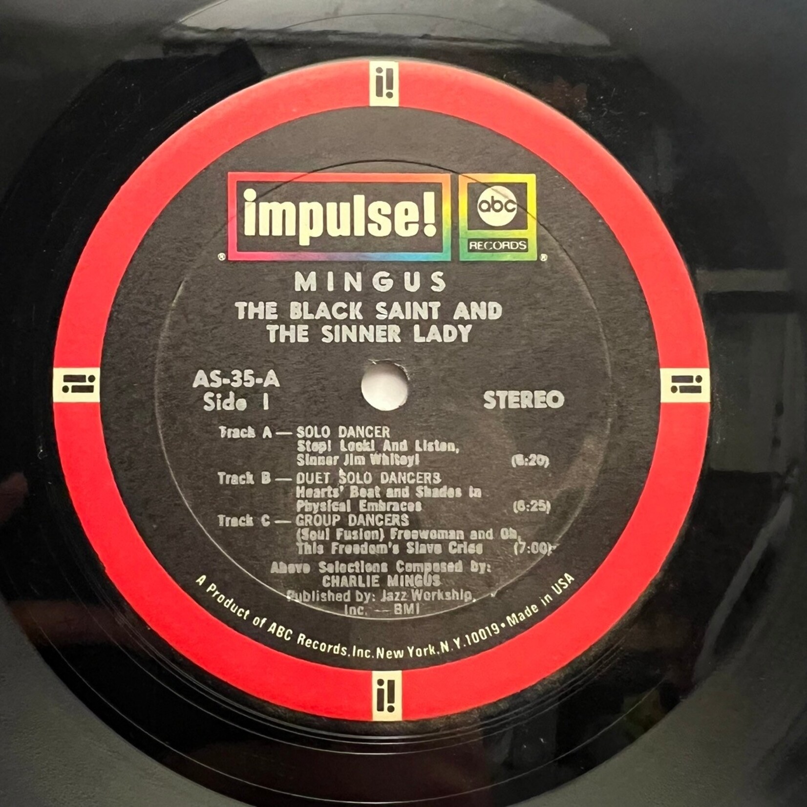 [Kollectible Vinyl] Mingus, Charlie: The Black Saint And The Sinner Lady (1968, USA, Impulse ABC, RVG, Disc VG+) [IMPULSE]