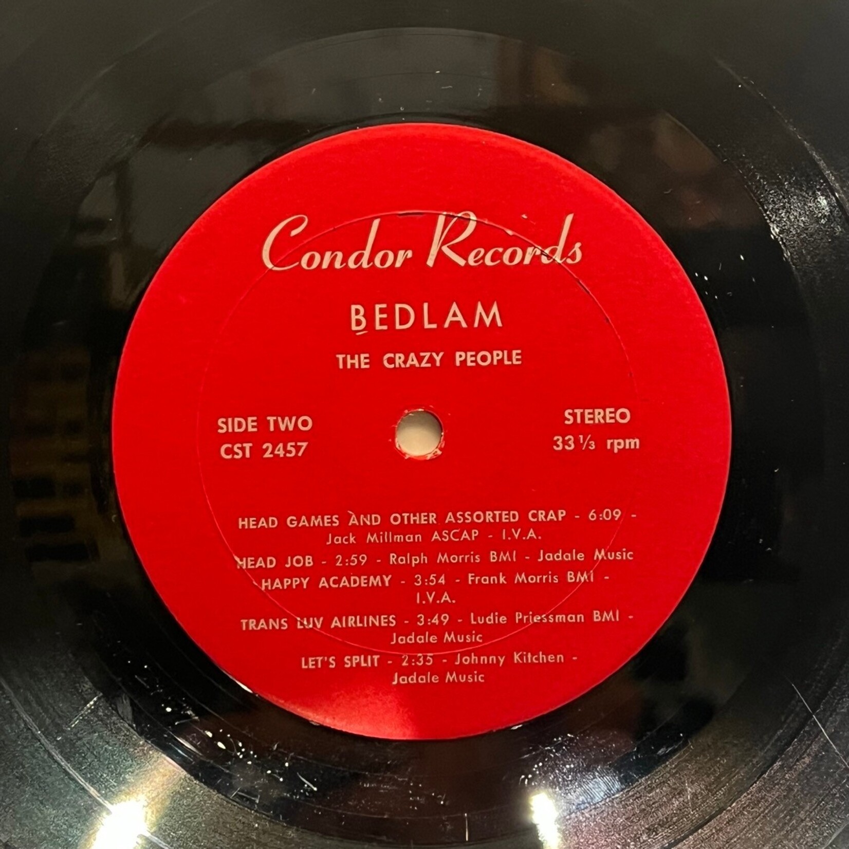 [Kollectible Vinyl] Bedlam: The Crazy People (1983, CANADA, VG) [CONDOR]