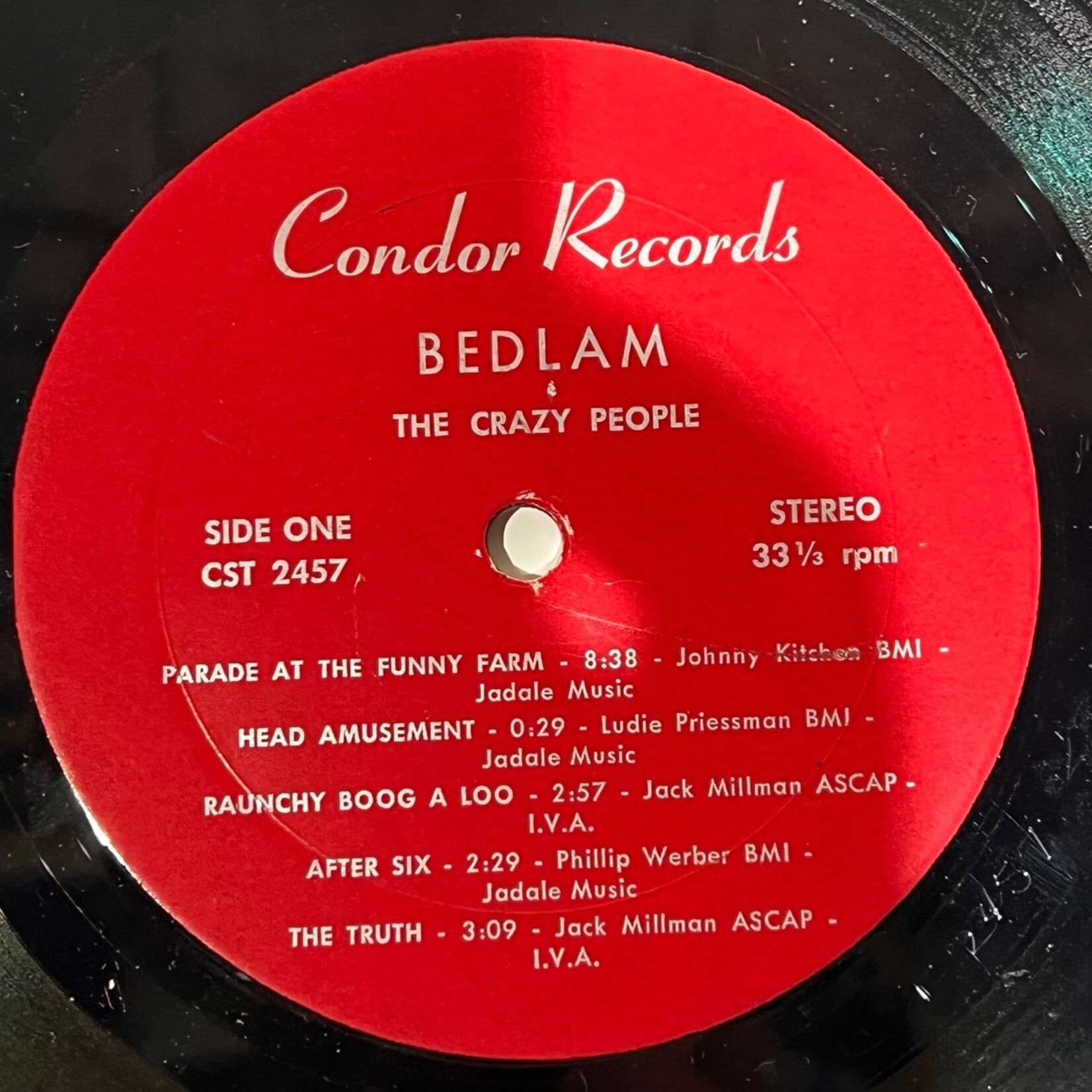 [Kollectible Vinyl] Bedlam: The Crazy People (1983, CANADA, VG) [CONDOR]