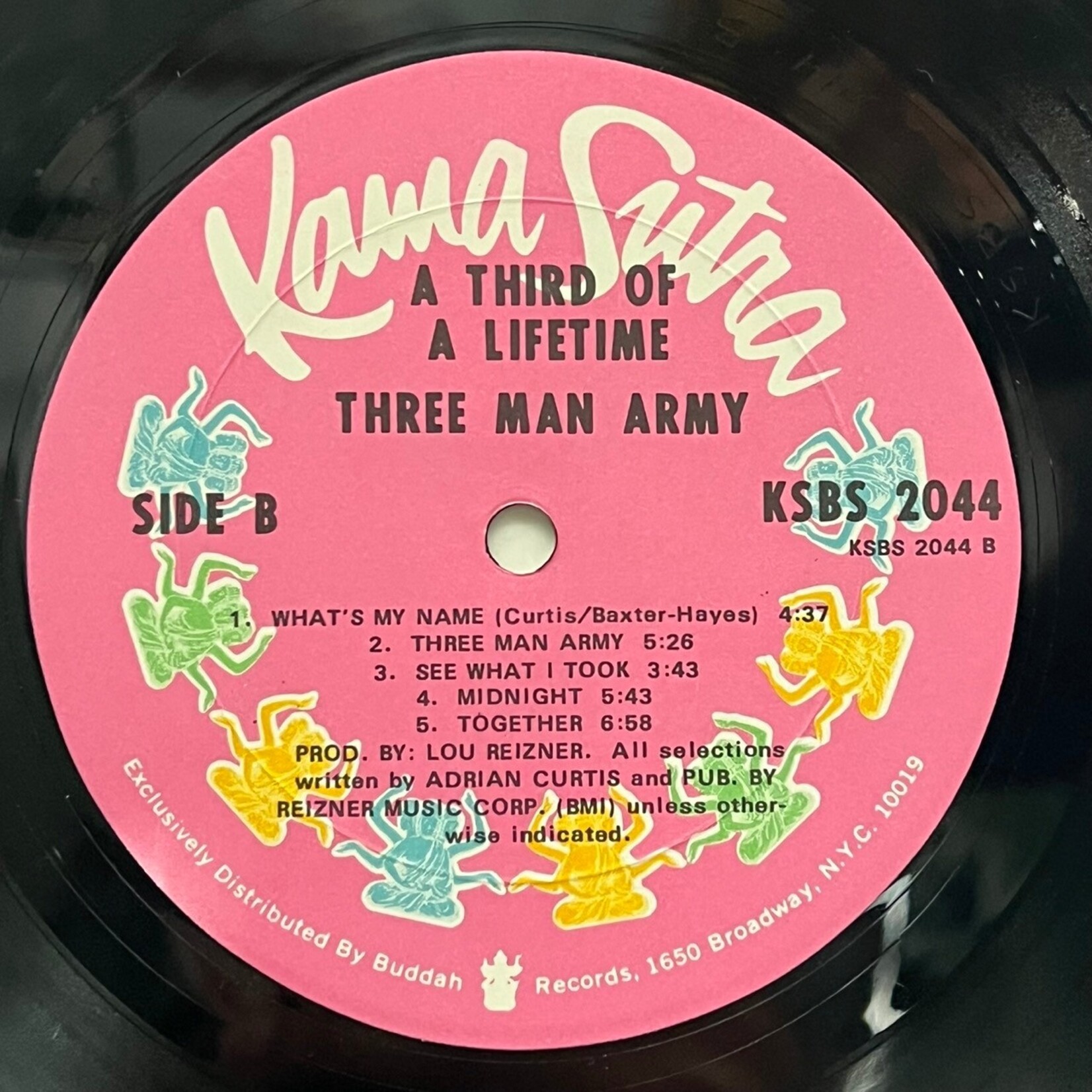 [Kollectible Vinyl] Three Man Army: Third of a Lifetime (1971, USA, Promo, w/ Inner, VG+) [KAMA SUTRA]