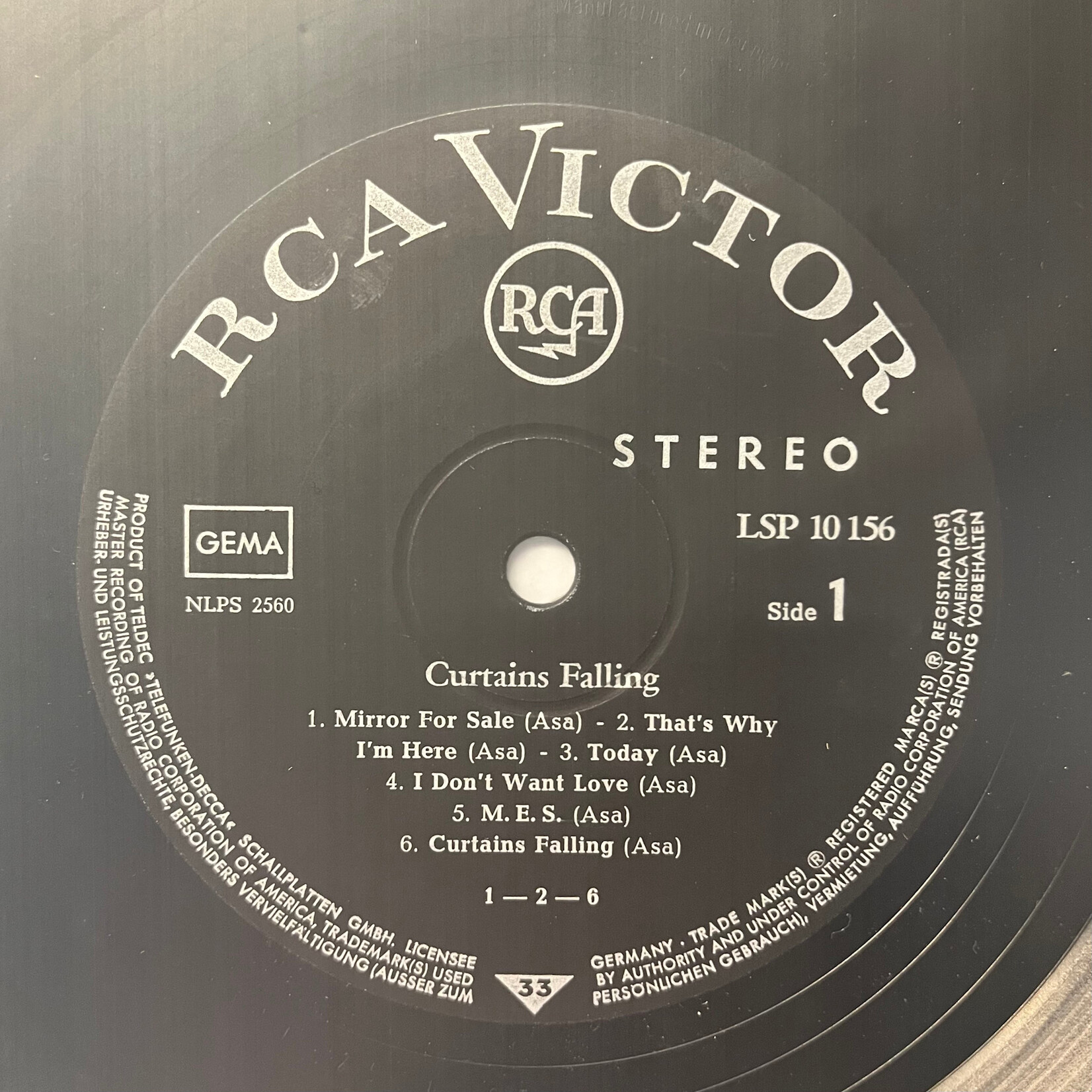 [Kollectible Vinyl] 126: Curtains Falling (1967, Norway, VG) [RCA]