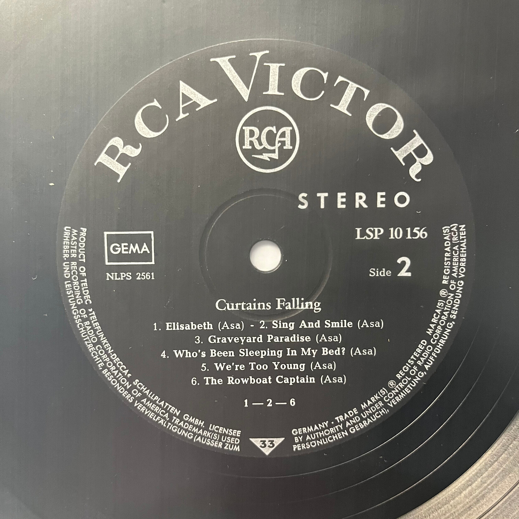 [Kollectible Vinyl] 126: Curtains Falling (1967, Norway, VG) [RCA]