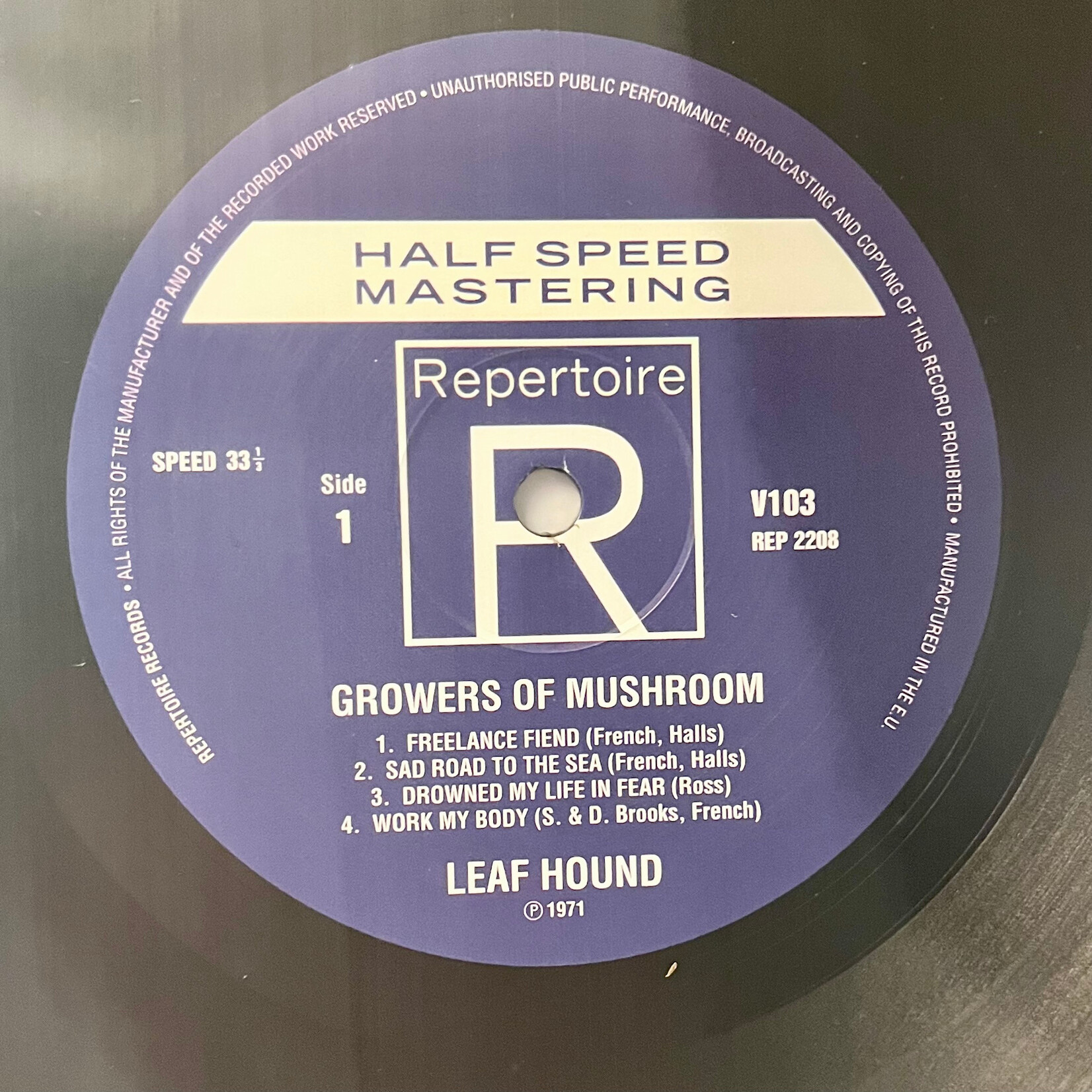 [Kollectible Vinyl] Leaf Hound: Growers Of Mushroom (2015, UK, Ex) [REPERTOIRE]