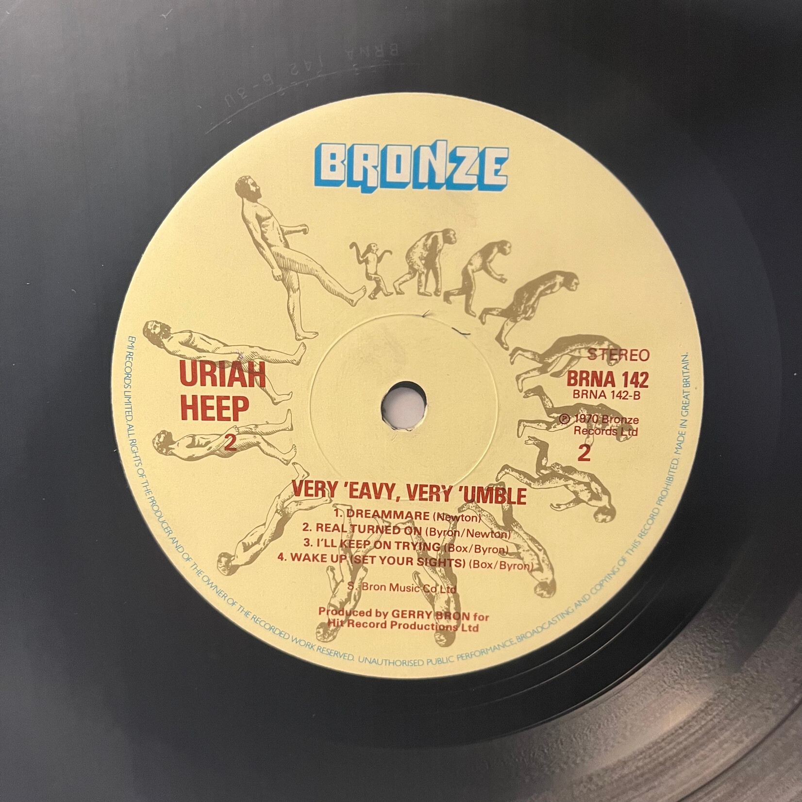 [Kollectible Vinyl] Uriah Heep : ...Very 'Eavy Very 'Umble... (1971, UK, VG+) [BRONZE]