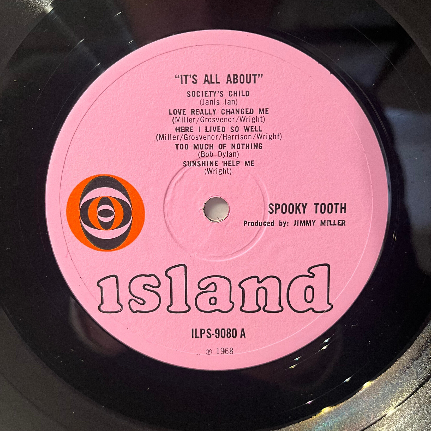 [Kollectible Vinyl] Spooky Tooth: It's All About (1968, UK, Pink Island, VG+) [ISLAND]