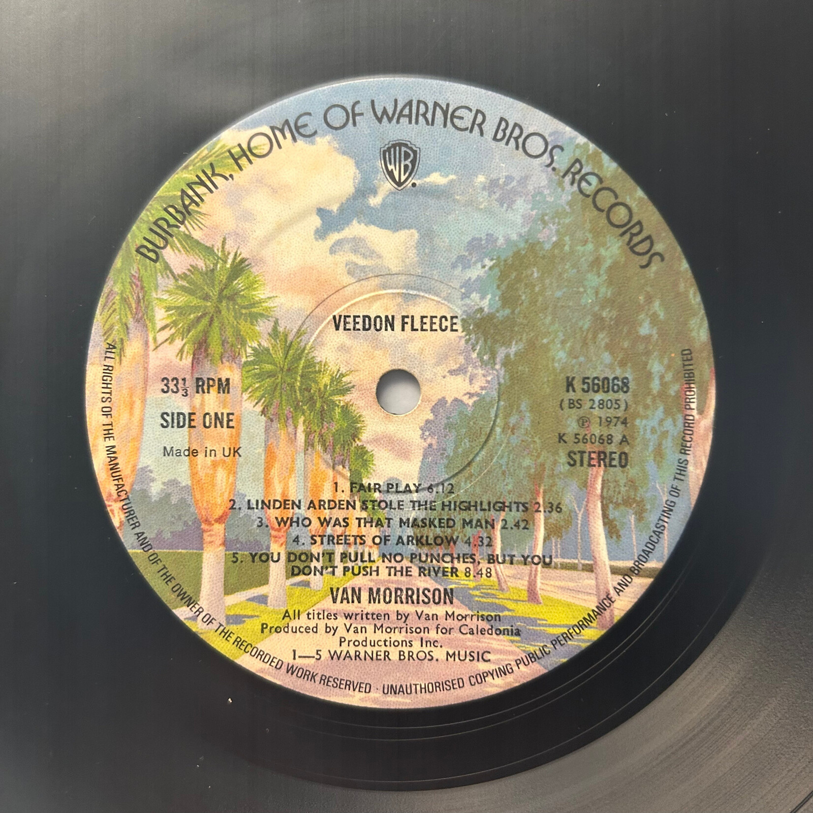 [Kollectible Vinyl] Morrison, Van: Veedon Fleece (1974, UK, VG) [WARNER ]