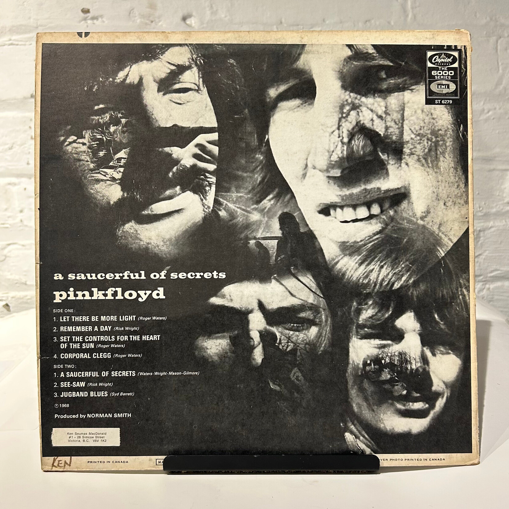 [Kollectible Vinyl] Pink Floyd: A Saucerful Of Secrets (1972, Canada, VG) [CAPITOL]