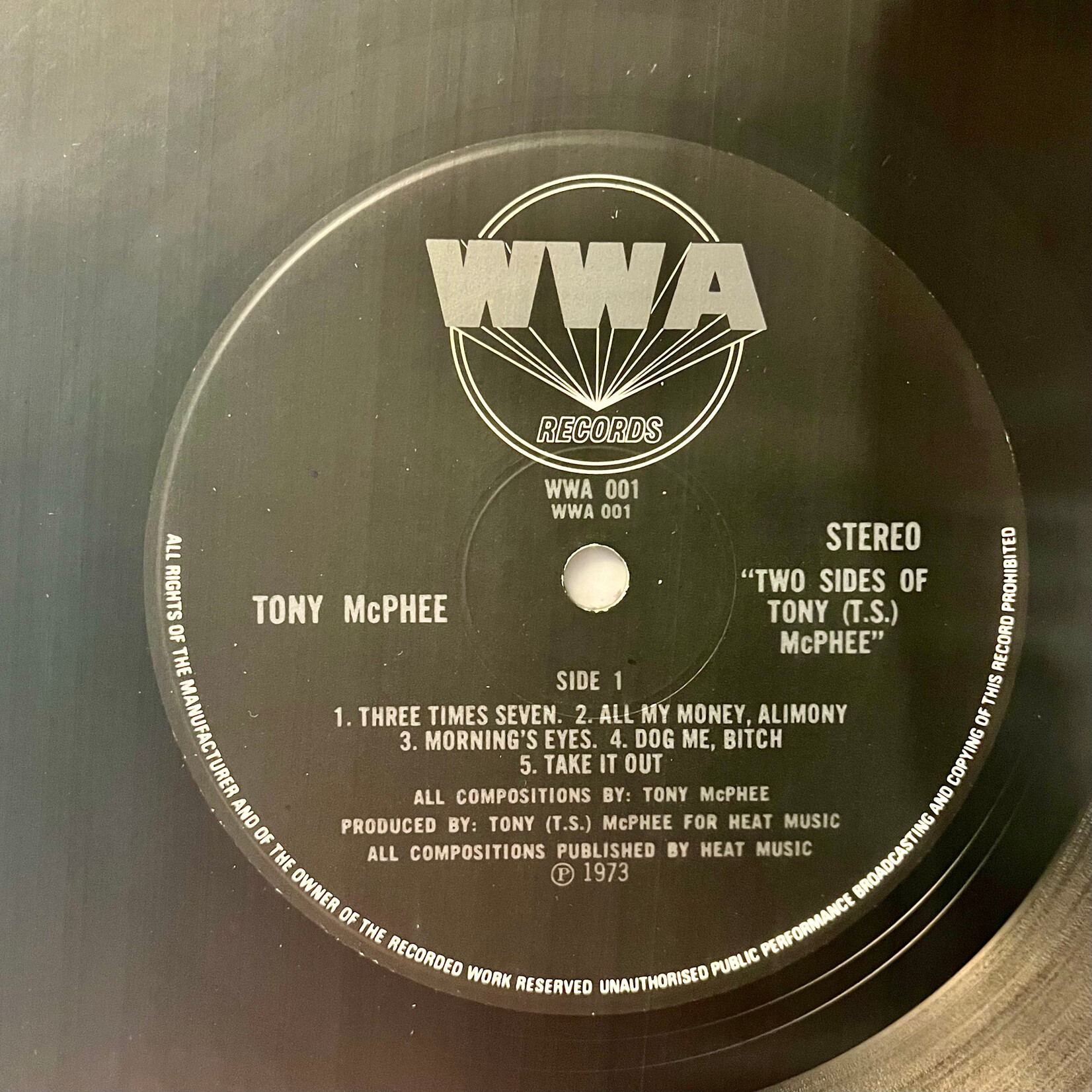 [Kollectible Vinyl] McPhee, Tony: The Two Sides Of Tony (T.S.) McPhee (1973, UK, Die-cut Cover, w/ insert, EX)