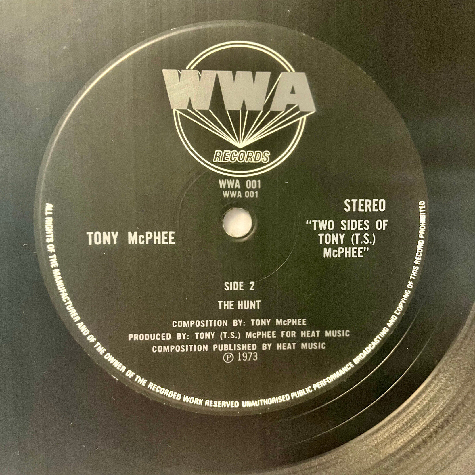 [Kollectible Vinyl] McPhee, Tony: The Two Sides Of Tony (T.S.) McPhee (1973, UK, Die-cut Cover, w/ insert, EX)