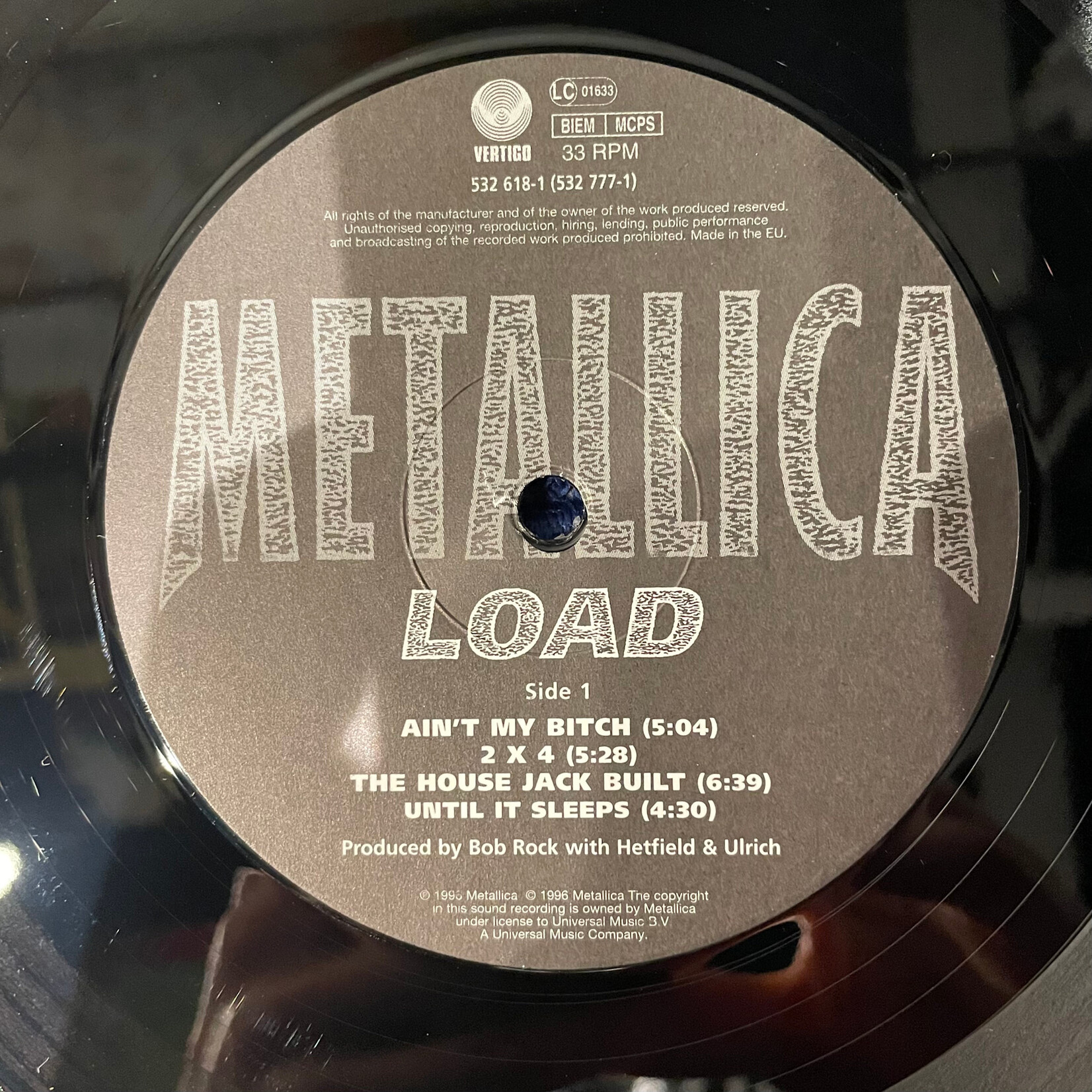 [Kollectible Vinyl] Metallica: Load (1996, Europe, w/ Inners, Disc VG+) [VERTIGO]