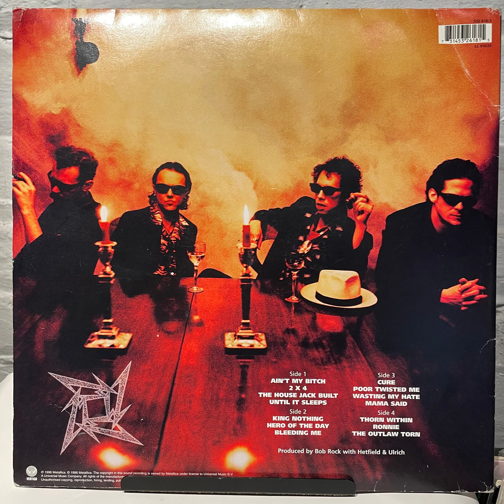 [Kollectible Vinyl] Metallica: Load (1996, Europe, w/ Inners, Disc VG+) [VERTIGO]