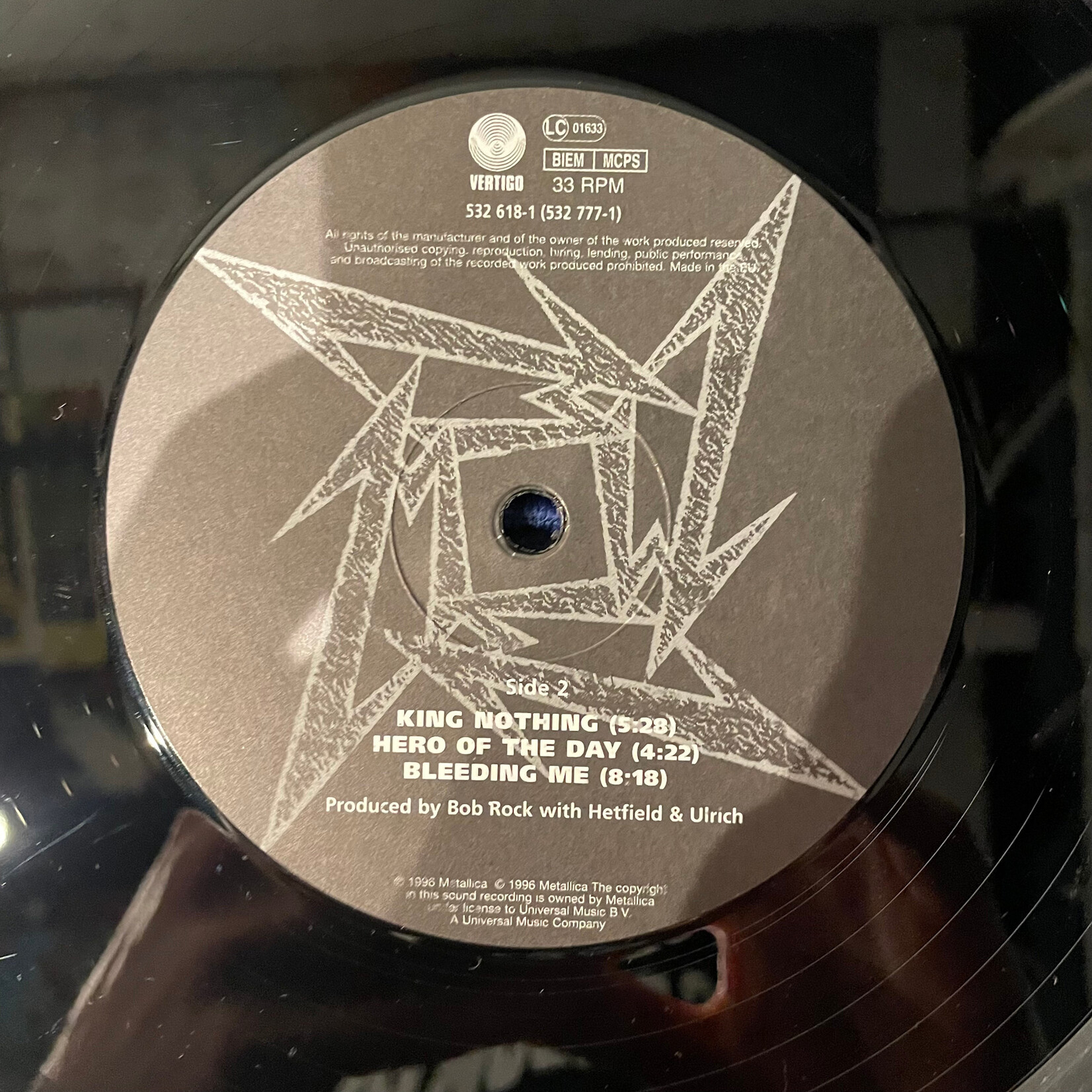 [Kollectible Vinyl] Metallica: Load (1996, Europe, w/ Inners, Disc VG+) [VERTIGO]