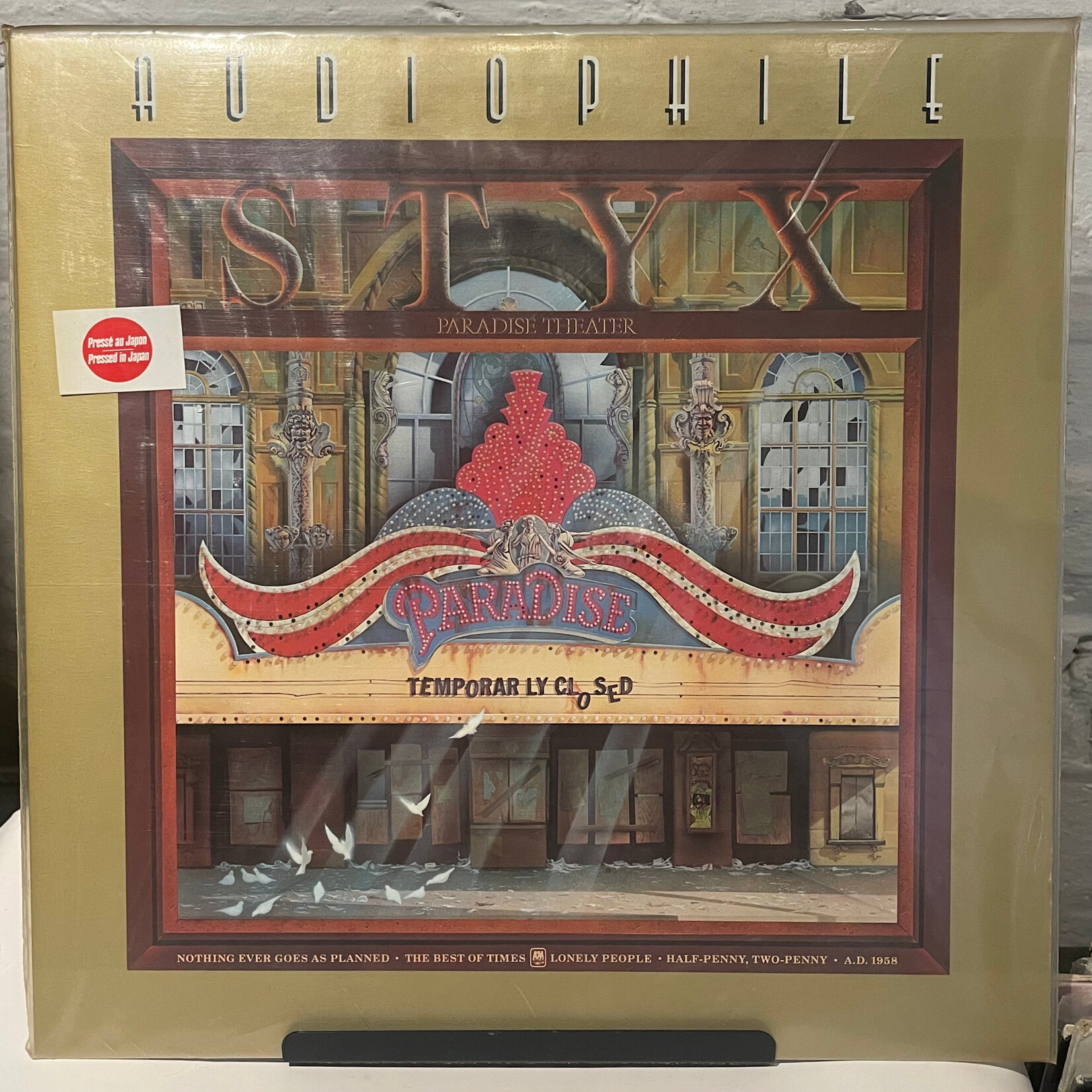 [Kollectible Vinyl] Styx: Paradise Theatre (1987, Canada, Audiophile, Sealed) [A&M]