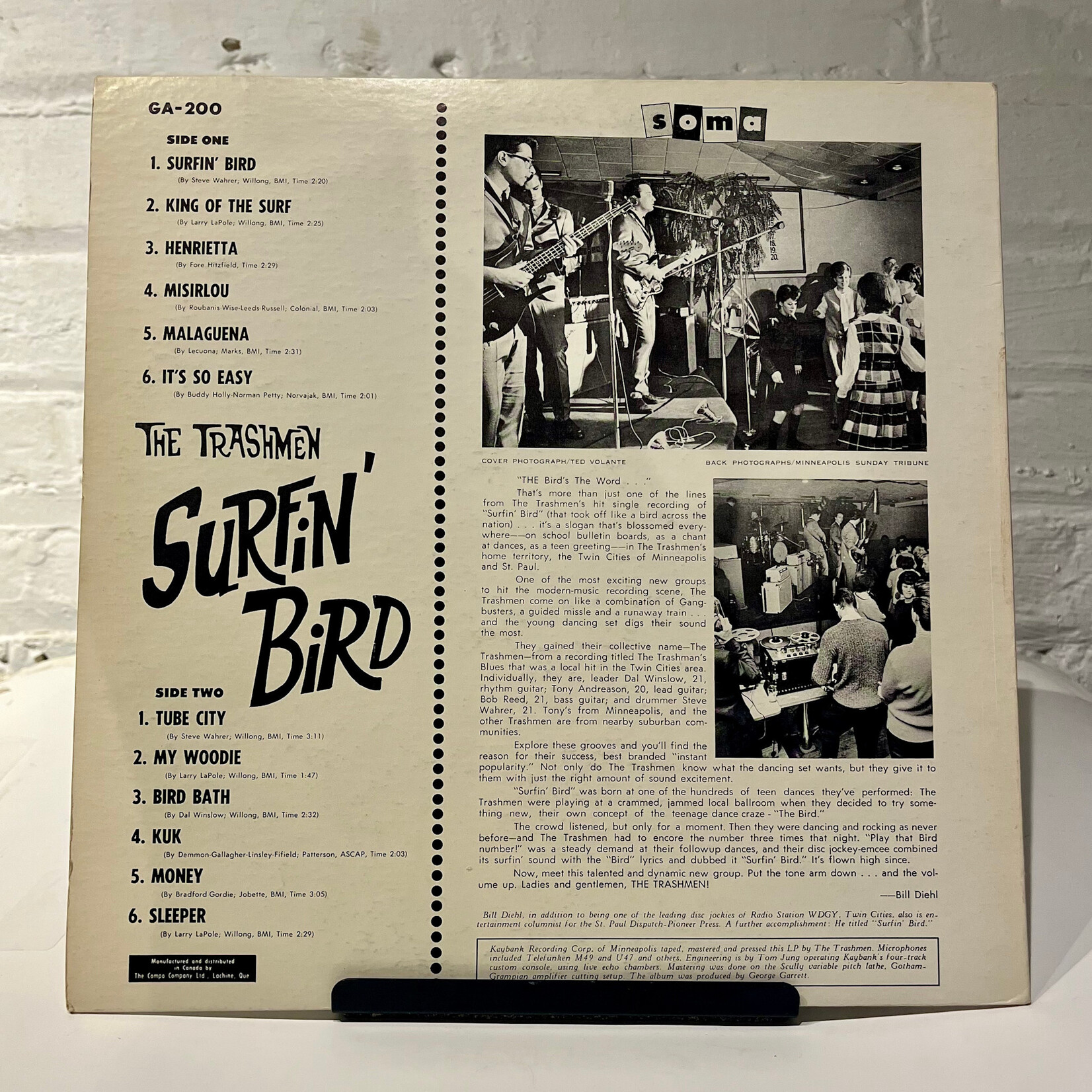 [Nick's Disk Pics] Trashmen: Surfin' Bird (1969, Canada, VG+) [GARRETT]