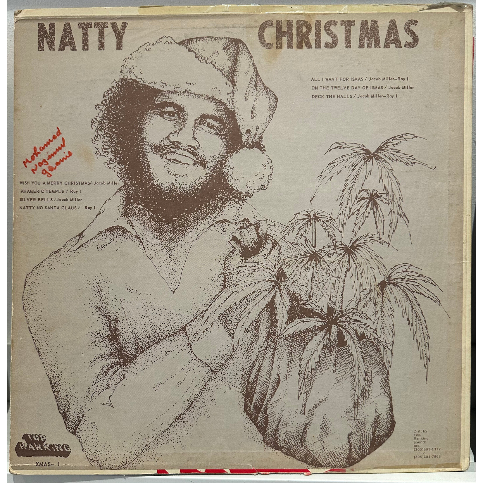 [Kollectible Vinyl] Miller, Jacob & Ray I: Natty Christmas (1978, Jamaica, VG) [TOP RANKING INTERNATIONAL]