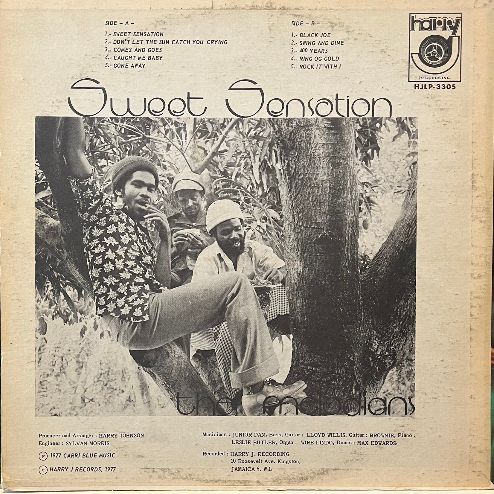 [Kollectible Vinyl] Melodians: Sweet Sensation (1977, USA, VG) [HARRY J]