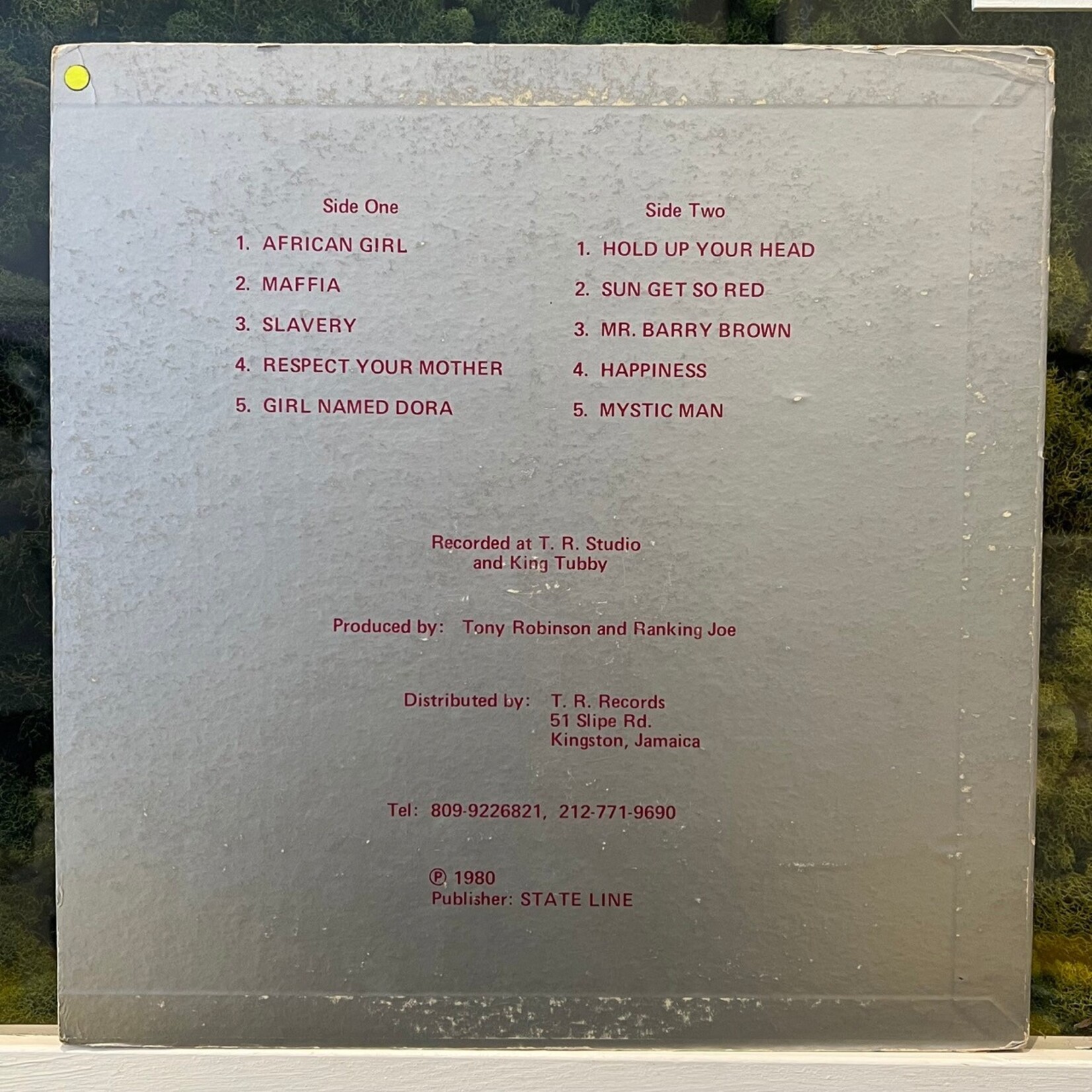 [Kollectible Vinyl] Brown, Barry: Maffia / Artist Of The 80's (1980, Jamaica, Disc VG+) [STATE LINE]