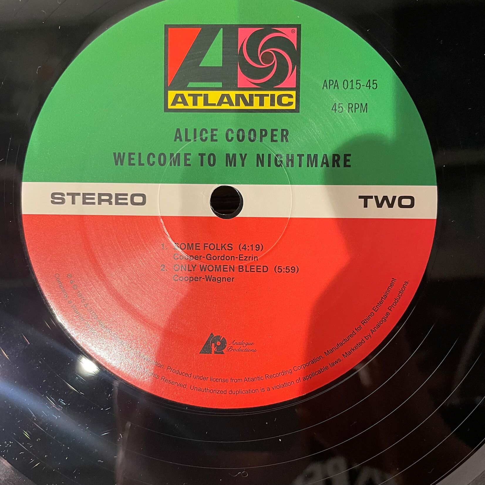 [Kollectible Vinyl] Cooper, Alice: Welcome To My Nightmare (2024, USA, 2 x 12", 45RPM, EX) [ATLANTIC]