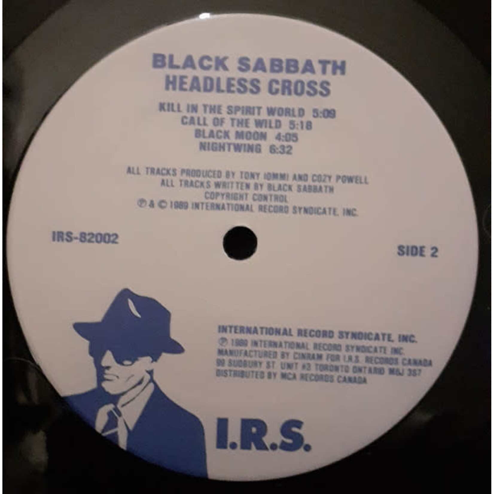 [Kollectible Vinyl] Black Sabbath: Headless Cross (1989, Canada, w/ Inner, VG+) [IRS]