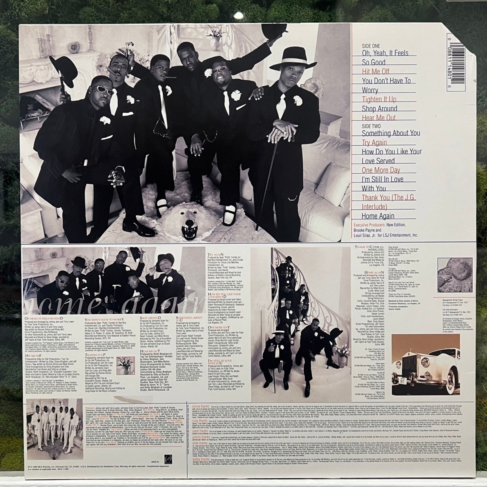 [Kollectible Vinyl] New Edition: Home Again (1996, USA, VG+) [MCA]