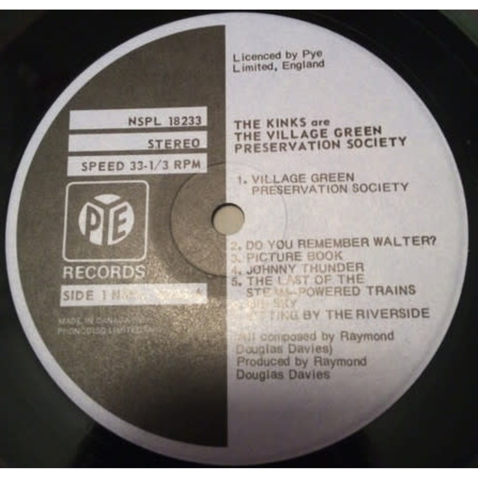 [Kollectible Vinyl] Kinks: The Kinks Are The Village Green Preservation Society (1972, Canada, EX) [PYE]