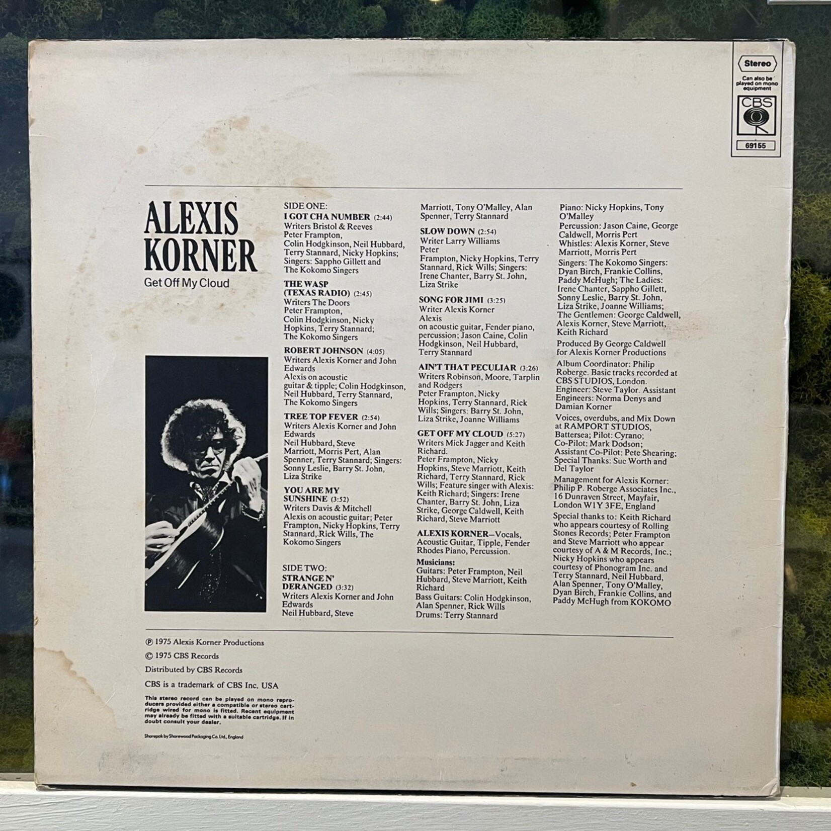[Kollectible Vinyl] Korner, Alexis: Get Off Of My Cloud (1975, UK, G+) [CBS]