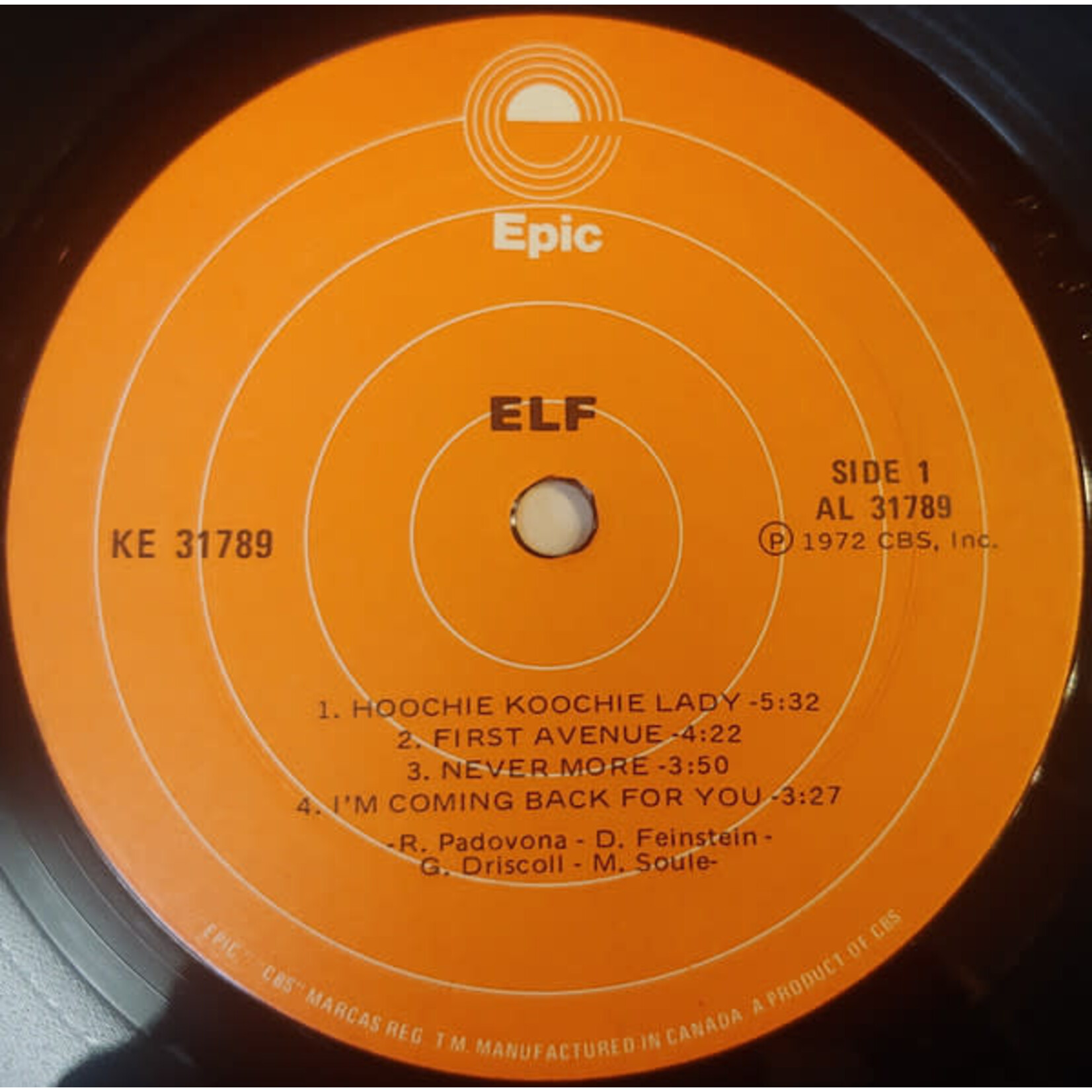[Kollectible Vinyl] Elf: Elf (1973, Canada, Dio, VG) [EPIC]