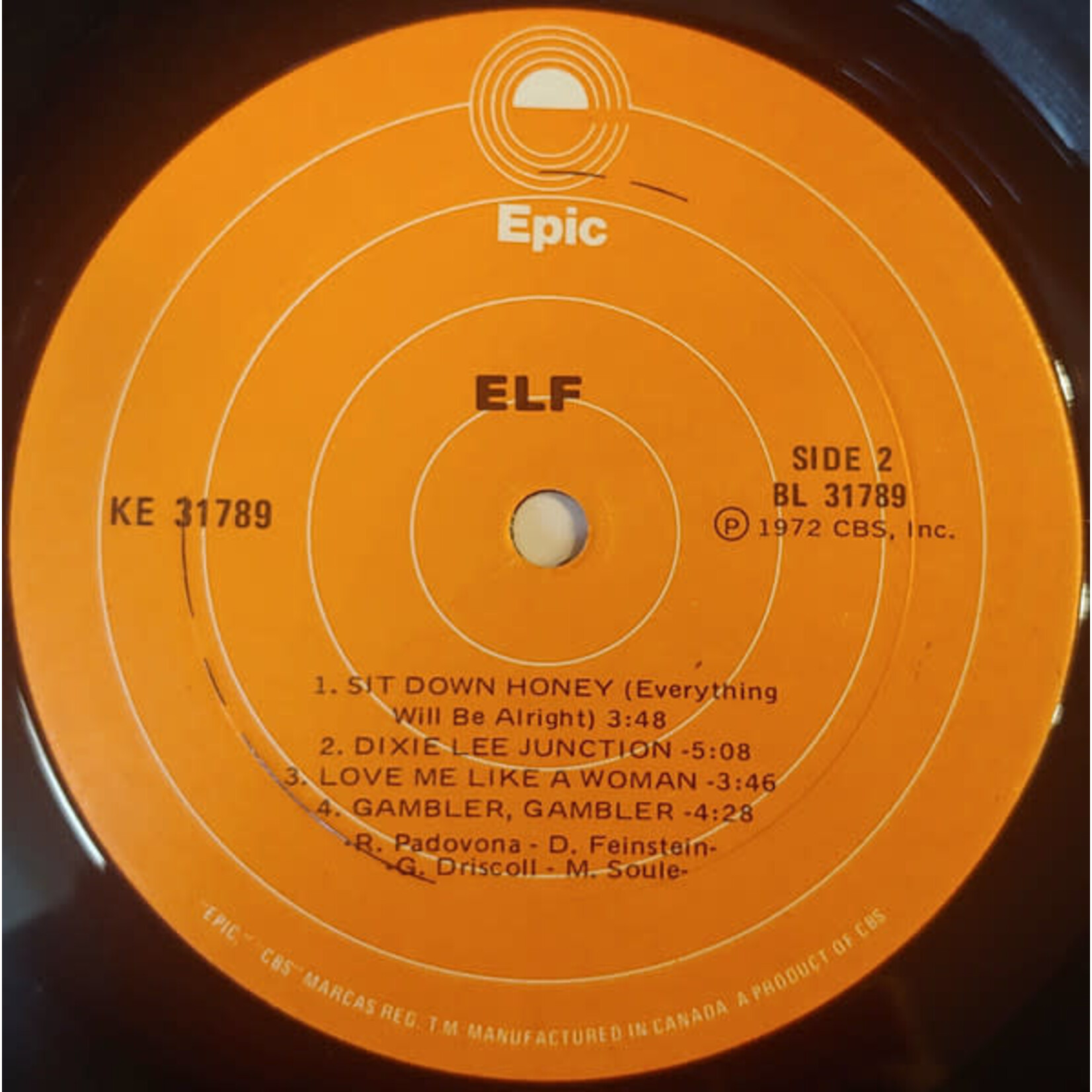 [Kollectible Vinyl] Elf: Elf (1973, Canada, Dio, VG) [EPIC]
