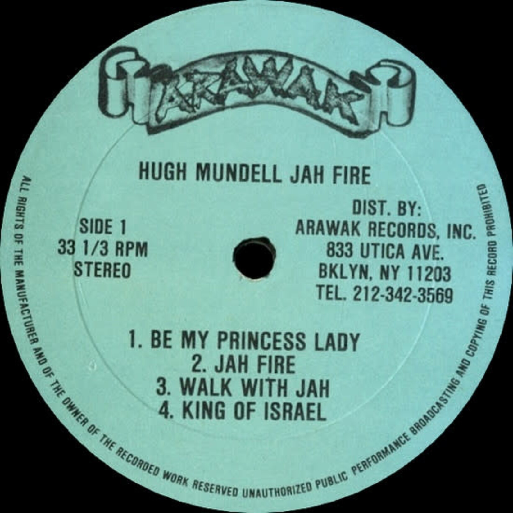 [Kollectible Vinyl] Mundell, Hugh: Jah Fire (1980, USA, VG) [ARAWAK]
