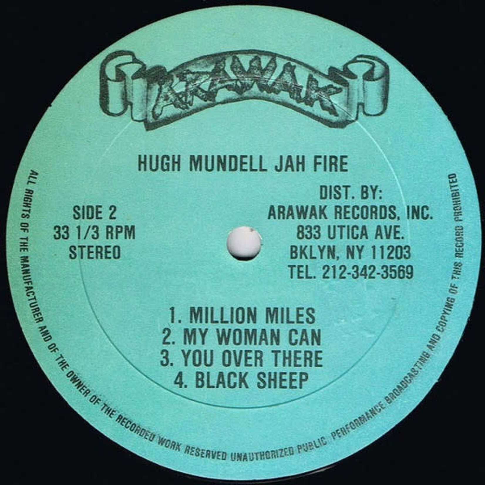 [Kollectible Vinyl] Mundell, Hugh: Jah Fire (1980, USA, VG) [ARAWAK]