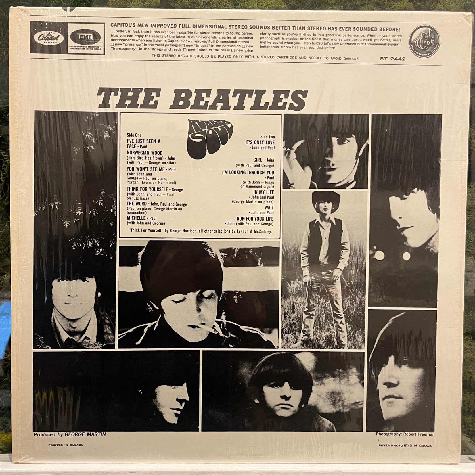 [Kollectible Vinyl] Beatles: Rubber Soul (1965, Canada, Stereo, In Shrink, VG++/EX) [CAPITOL]