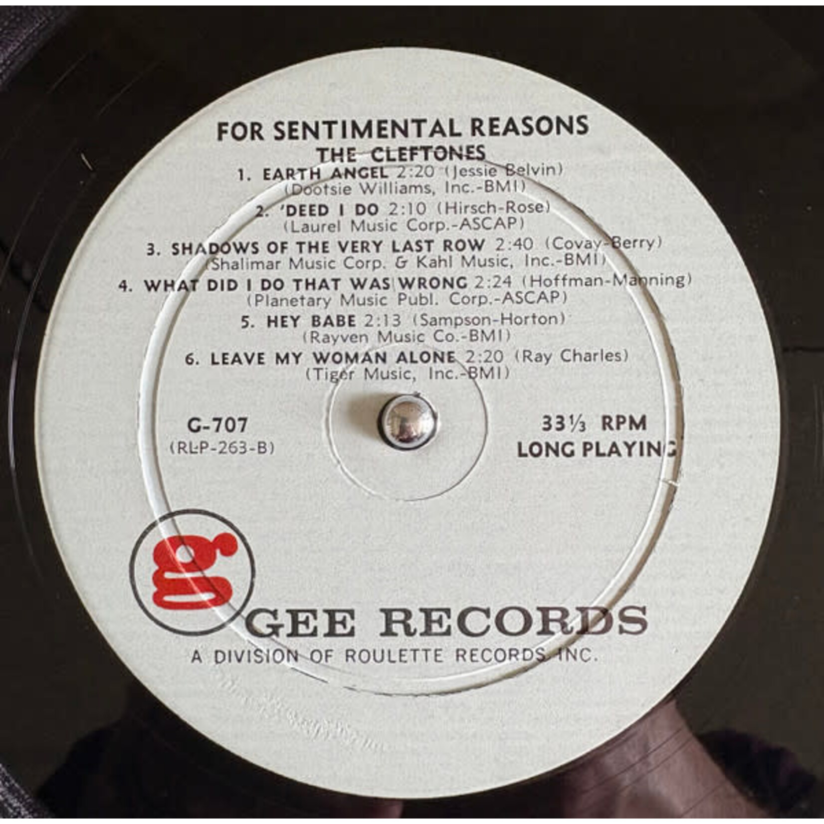 [Kollectible Vinyl] Cleftones: For Sentimental Reasons (1961, USA, Mono, VG+) [GEE]