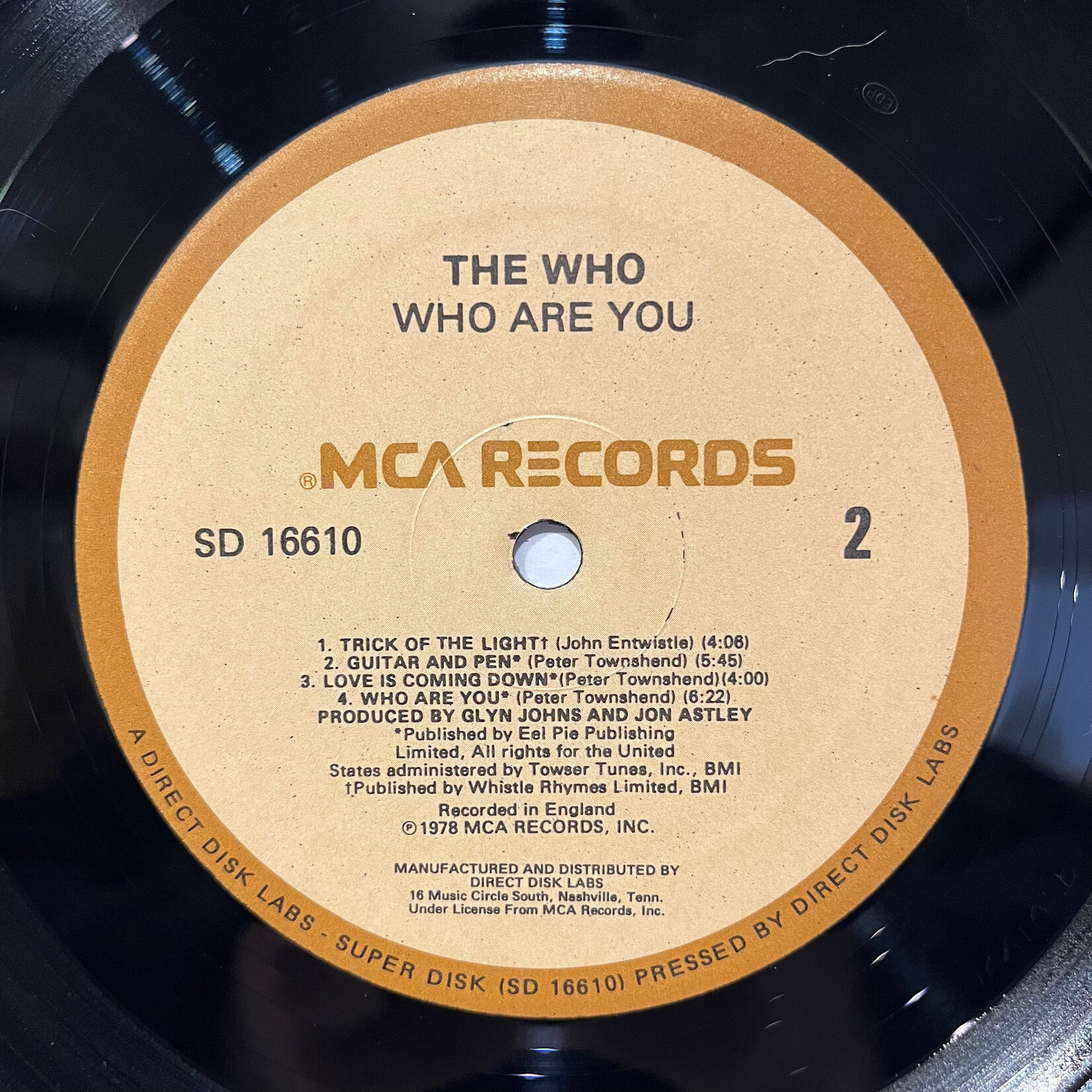 [Kollectible Vinyl] Who, The: Who Are You (Audiophile Press, 1980, USA, VG+) [MCA]