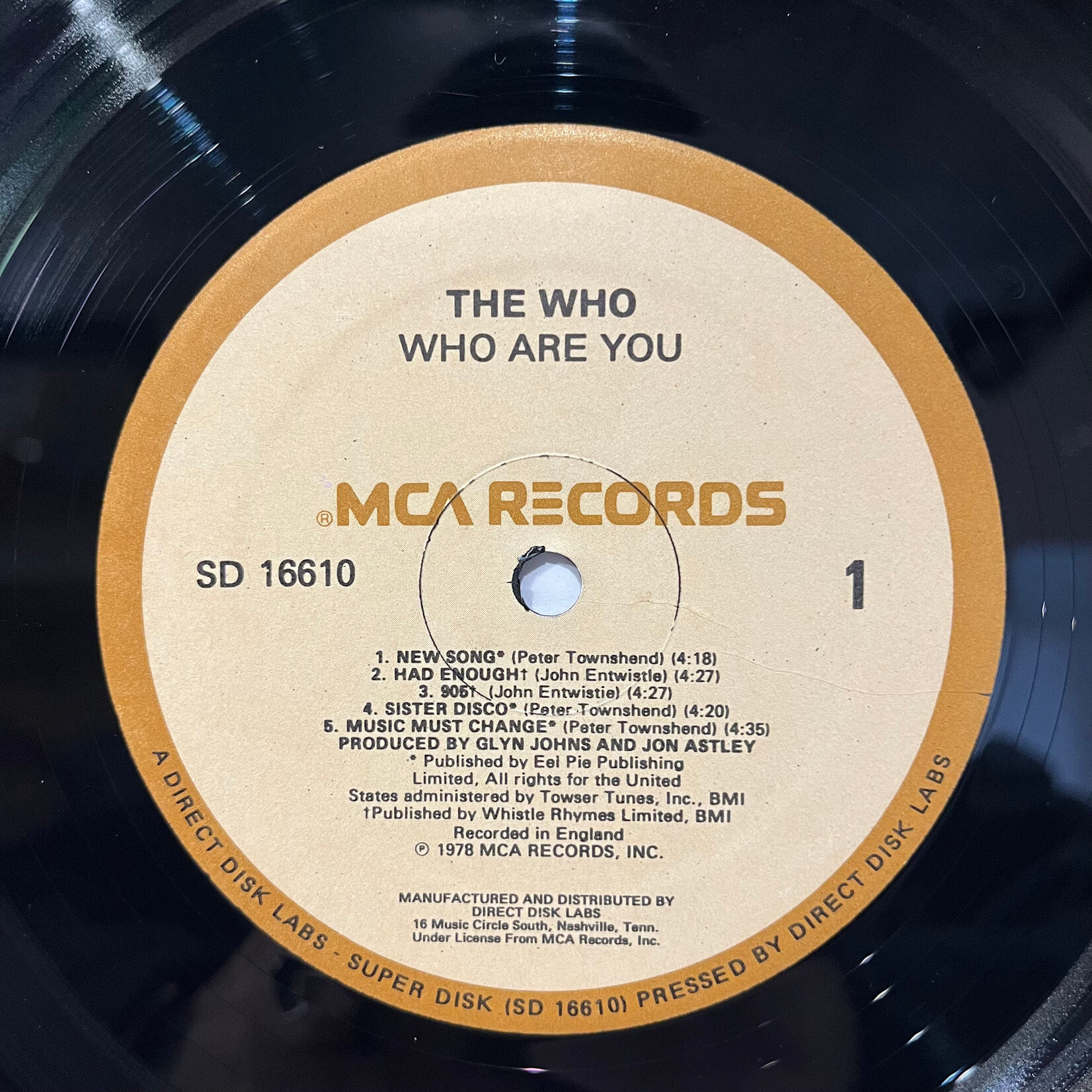 [Kollectible Vinyl] Who, The: Who Are You (Audiophile Press, 1980, USA, VG+) [MCA]