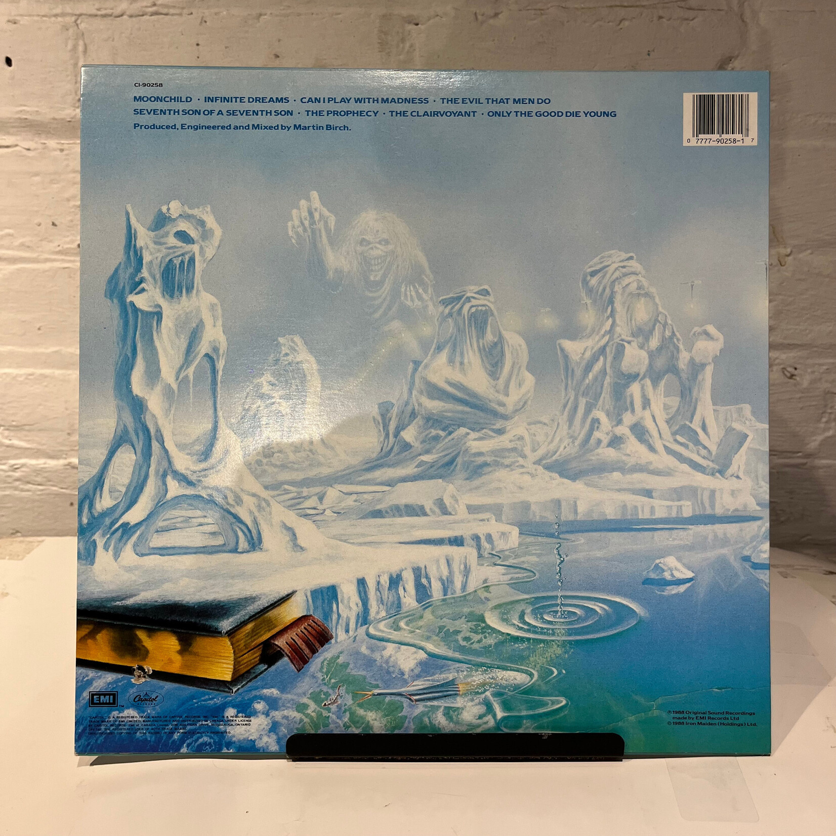 [Nick's Disk Pics] Iron Maiden: Seventh Son Of A Seventh Son (w/insert, 1988, Canada, VG+) [EMI]