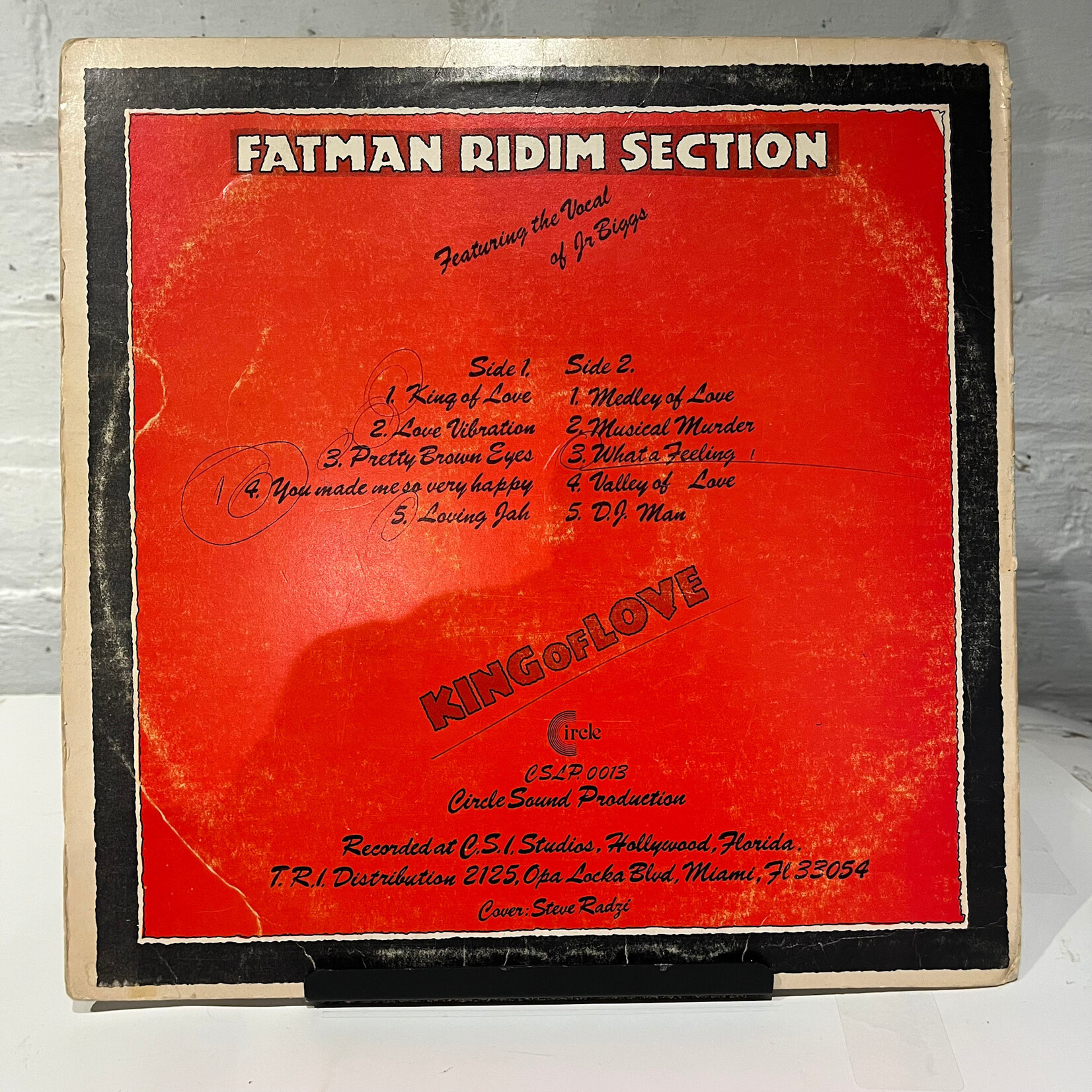 [Nick's Disk Pics] Fatman Ridim Section Feat. Jr Biggs: King Of Love (1984, USA, VG) [FATMAN]