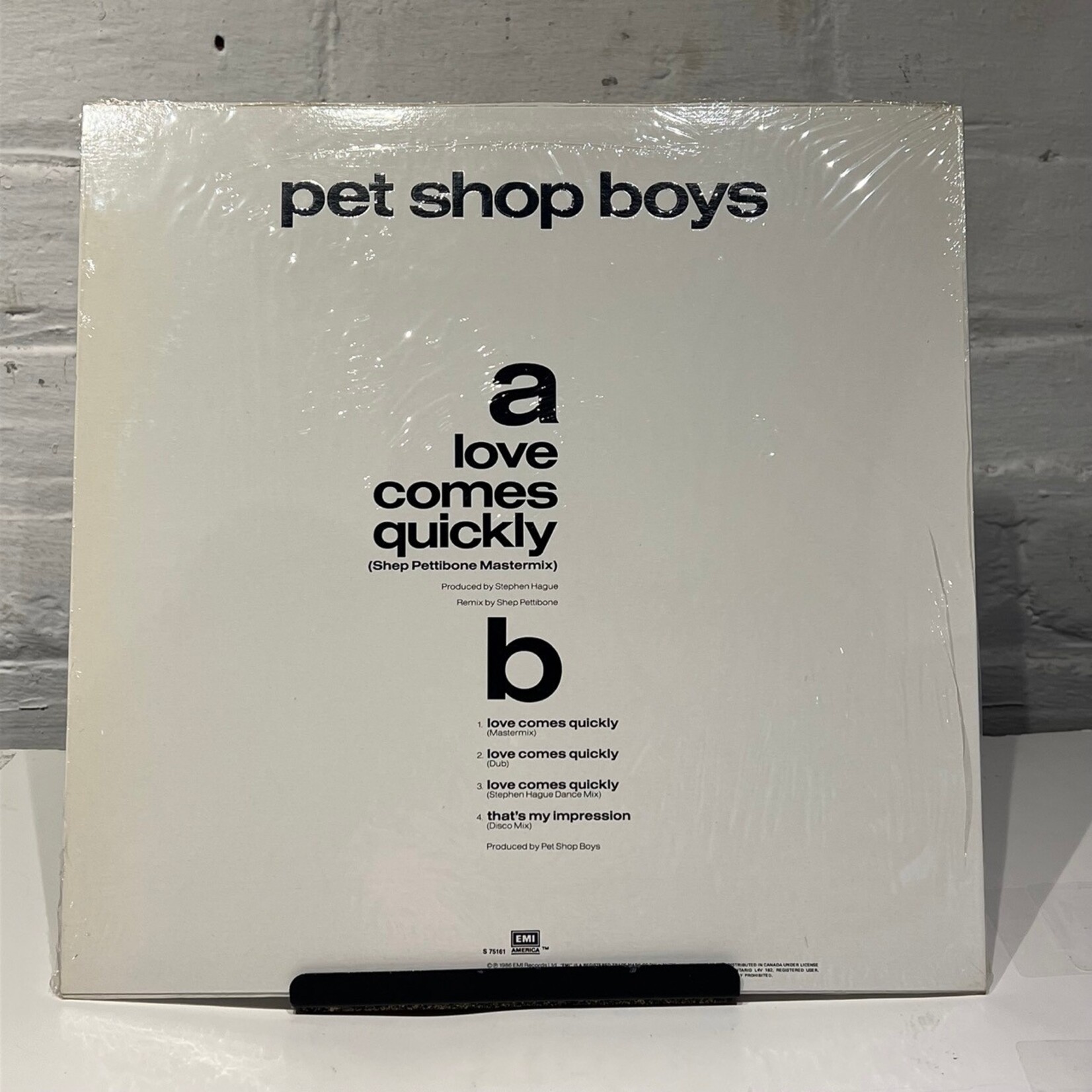[Nick's Disk Pics] Pet Shop Boys: Love Comes Quickly (1986, CANADA, 12", In Shrink) [EMI]