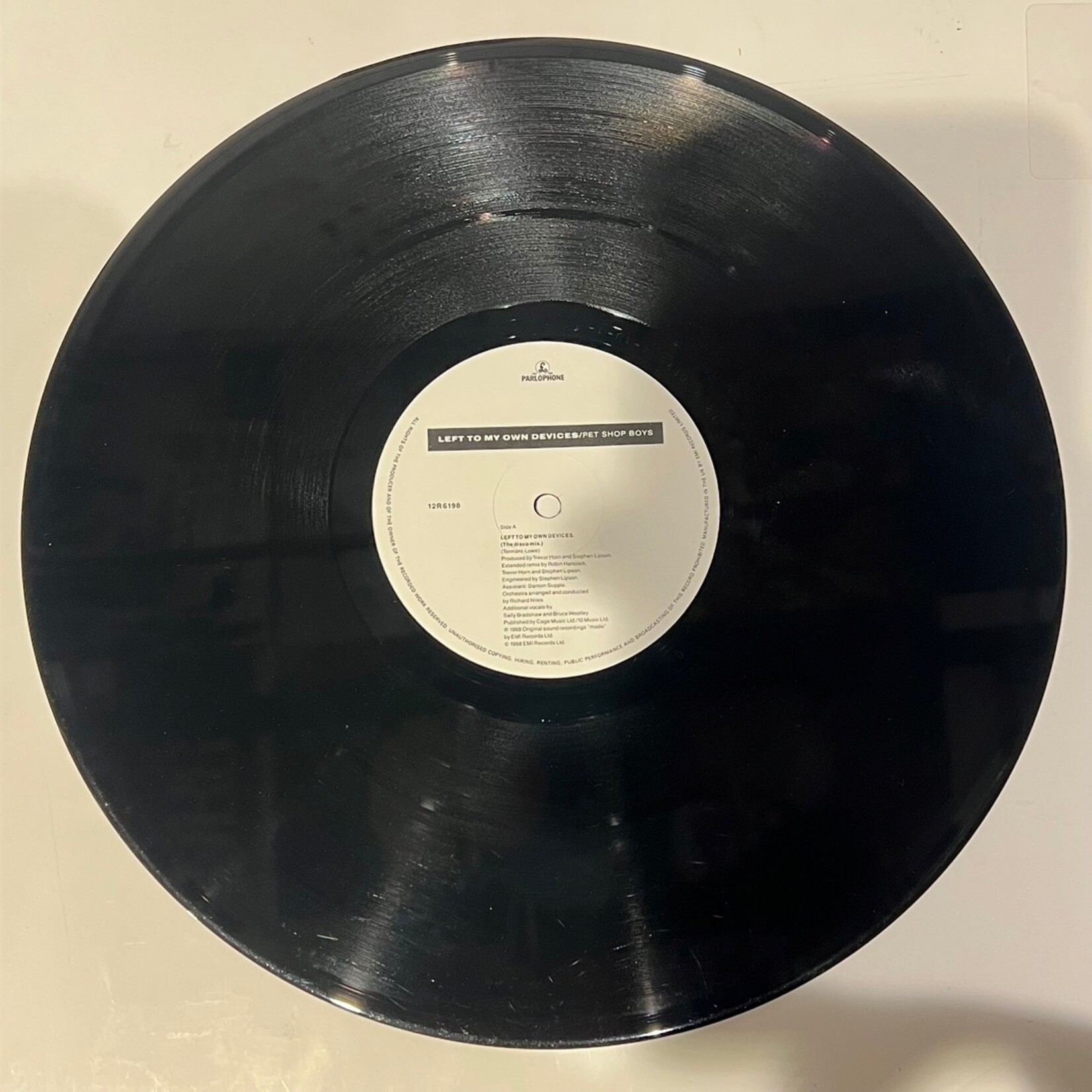 [Nick's Disk Pics] Pet Shop Boys: Left To My Own Devices (1988, UK, 12" Limited Edition, VG+) [PARLOPHONE]
