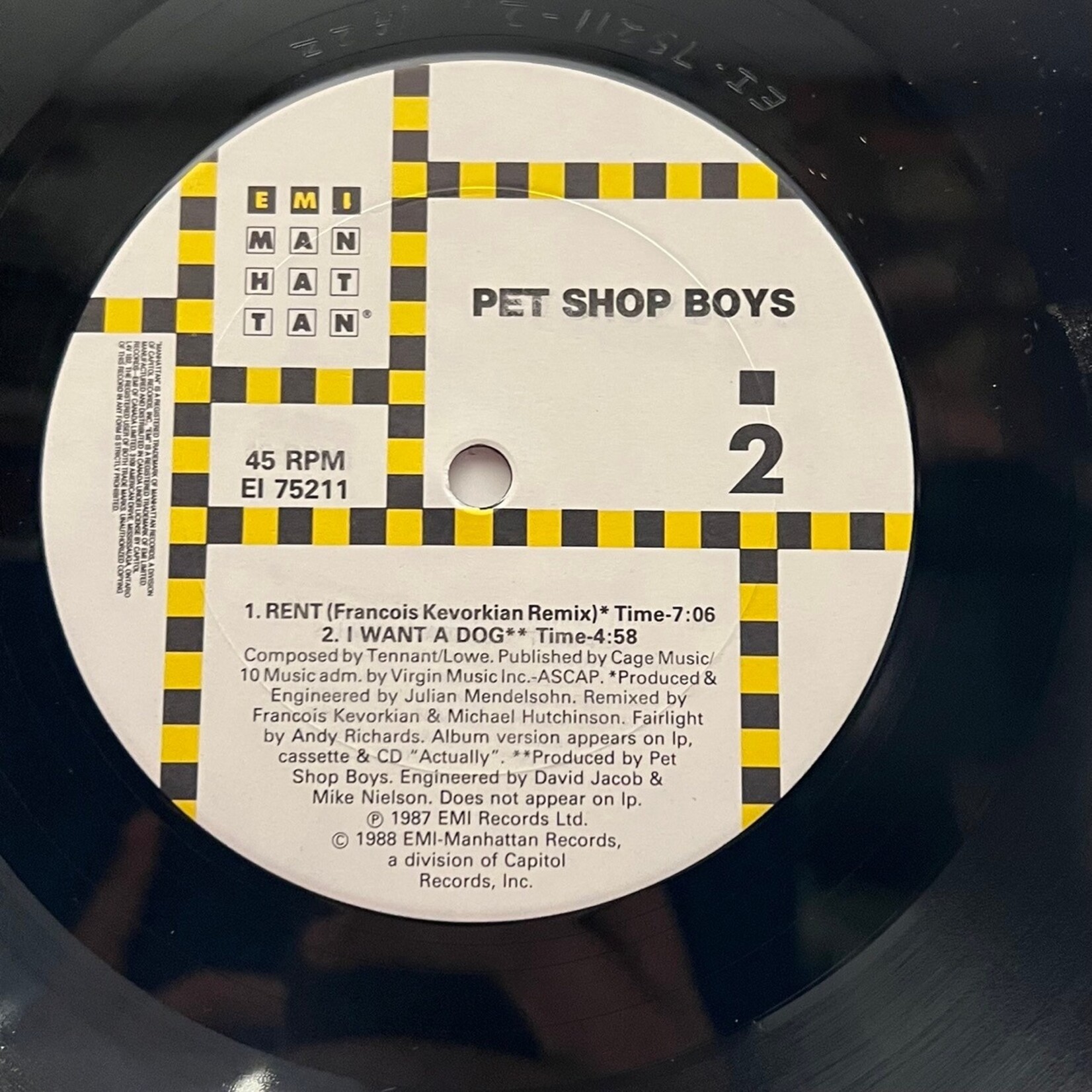 [Nick's Disk Pics] Pet Shop Boys w Dusty Springfield: What Have I Done To Deserve This (1988, USA, 12" EP, VG+)[EMI]
