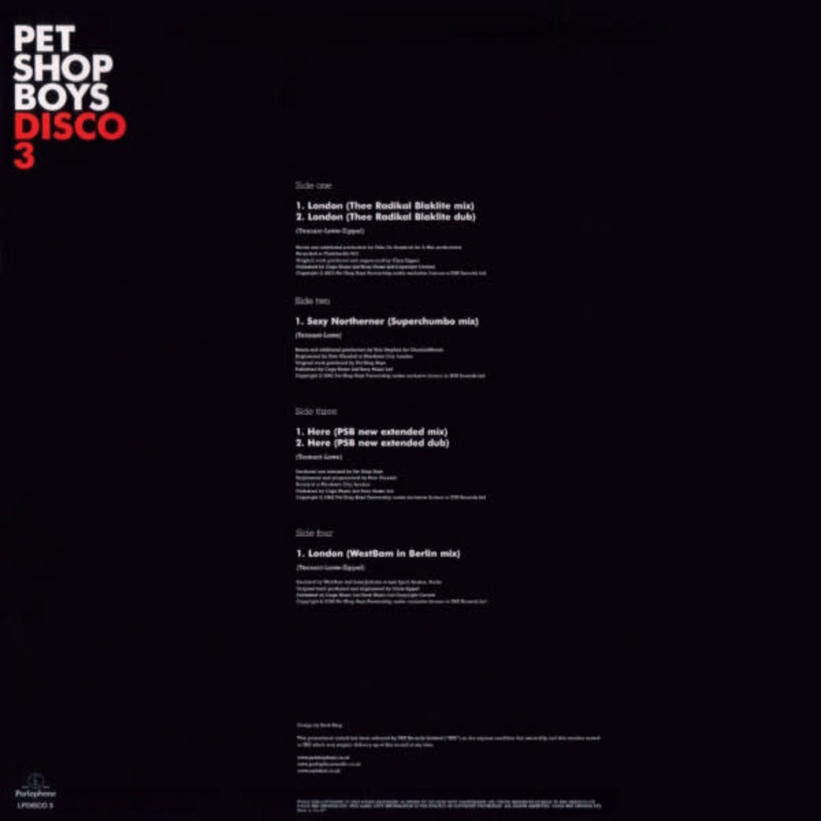 [Nick's Disk Pics] Pet Shop Boys: Disco 3 (2003, UK, 12" Promo, Sealed) [PARLOPHONE]