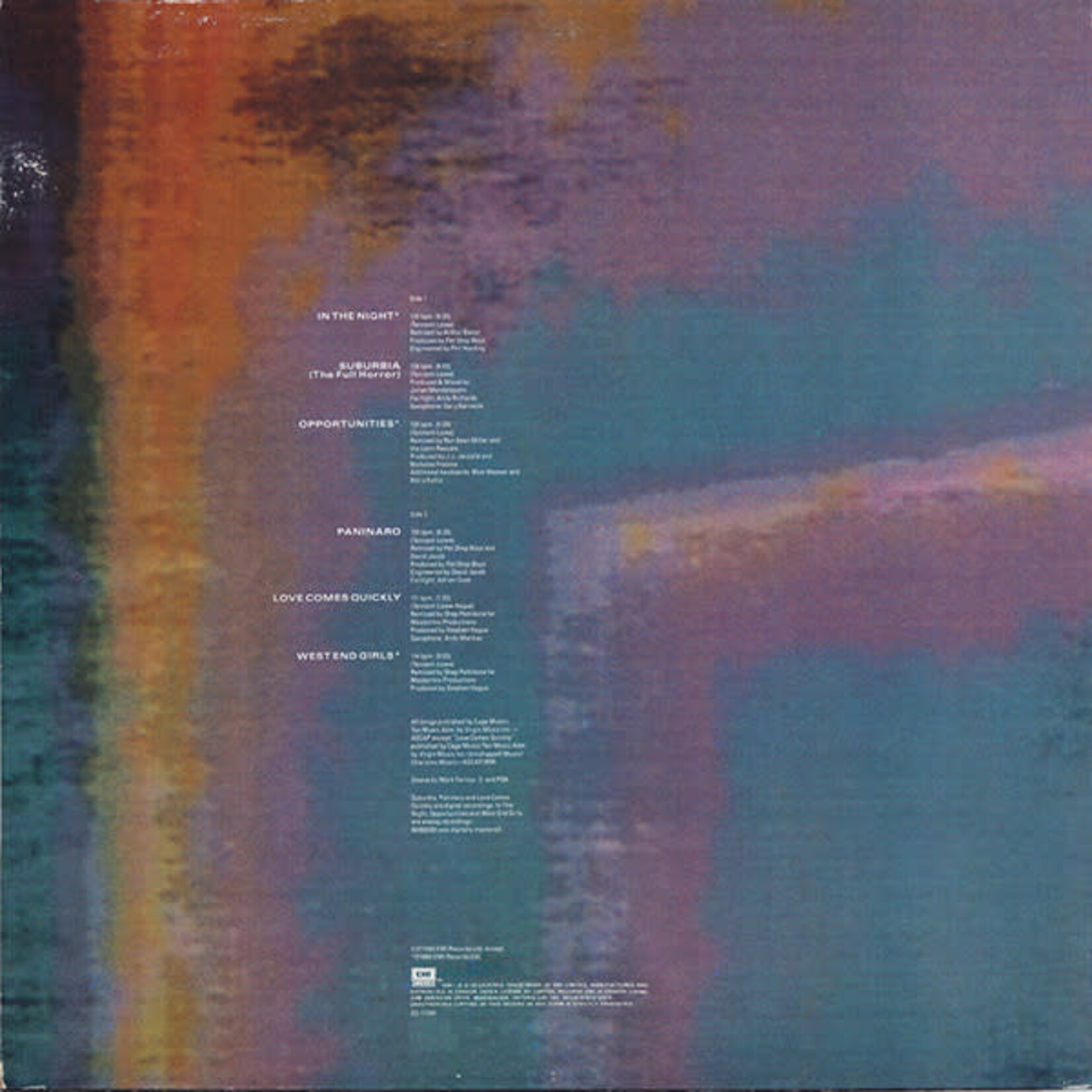 [Nick's Disk Pics] Pet Shop Boys: Disco (1986, CANADA, In Shrink w/ Hype Sticker, Ex) [EMI]