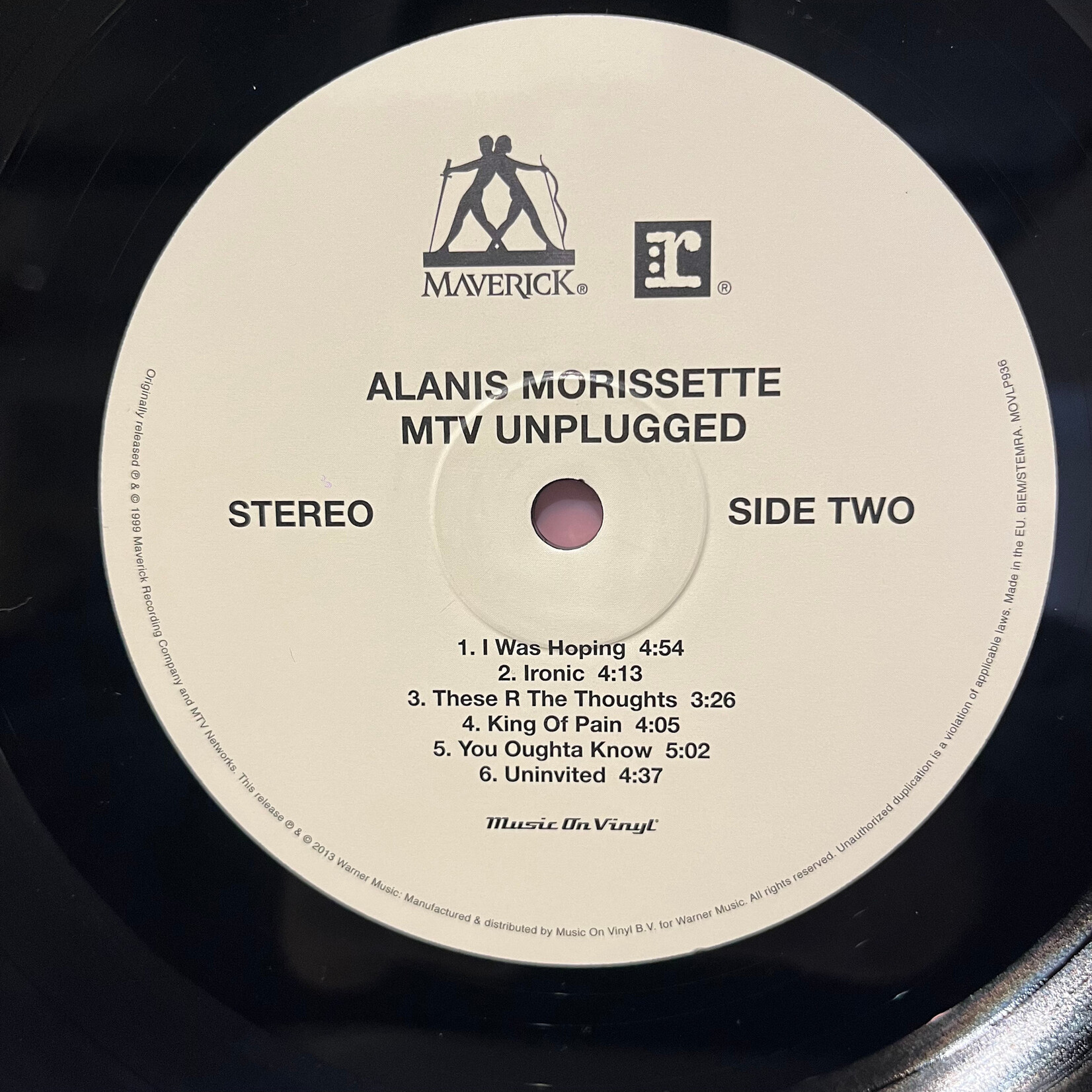 [Kollectible Vinyl] Morissette, Alanis: MTV Unplugged (2013, Europe, Ex) [MUSIC ON VINYL]