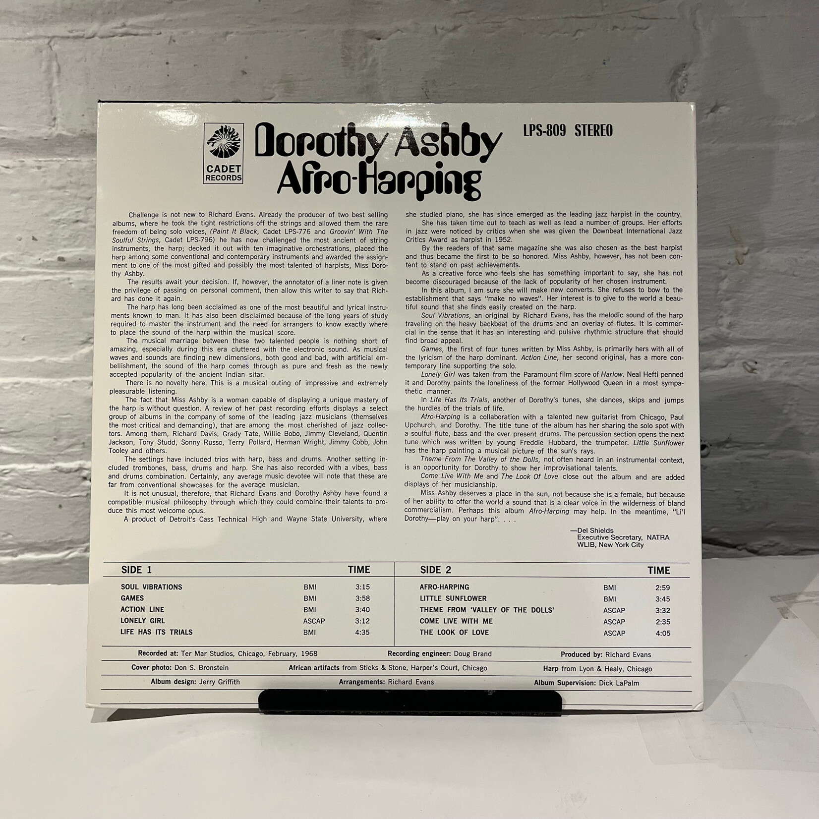 [Kollectible Vinyl] Ashby, Dorothy: Afro-Harping (2006, USA, 180g Press, Ex) [CADET]