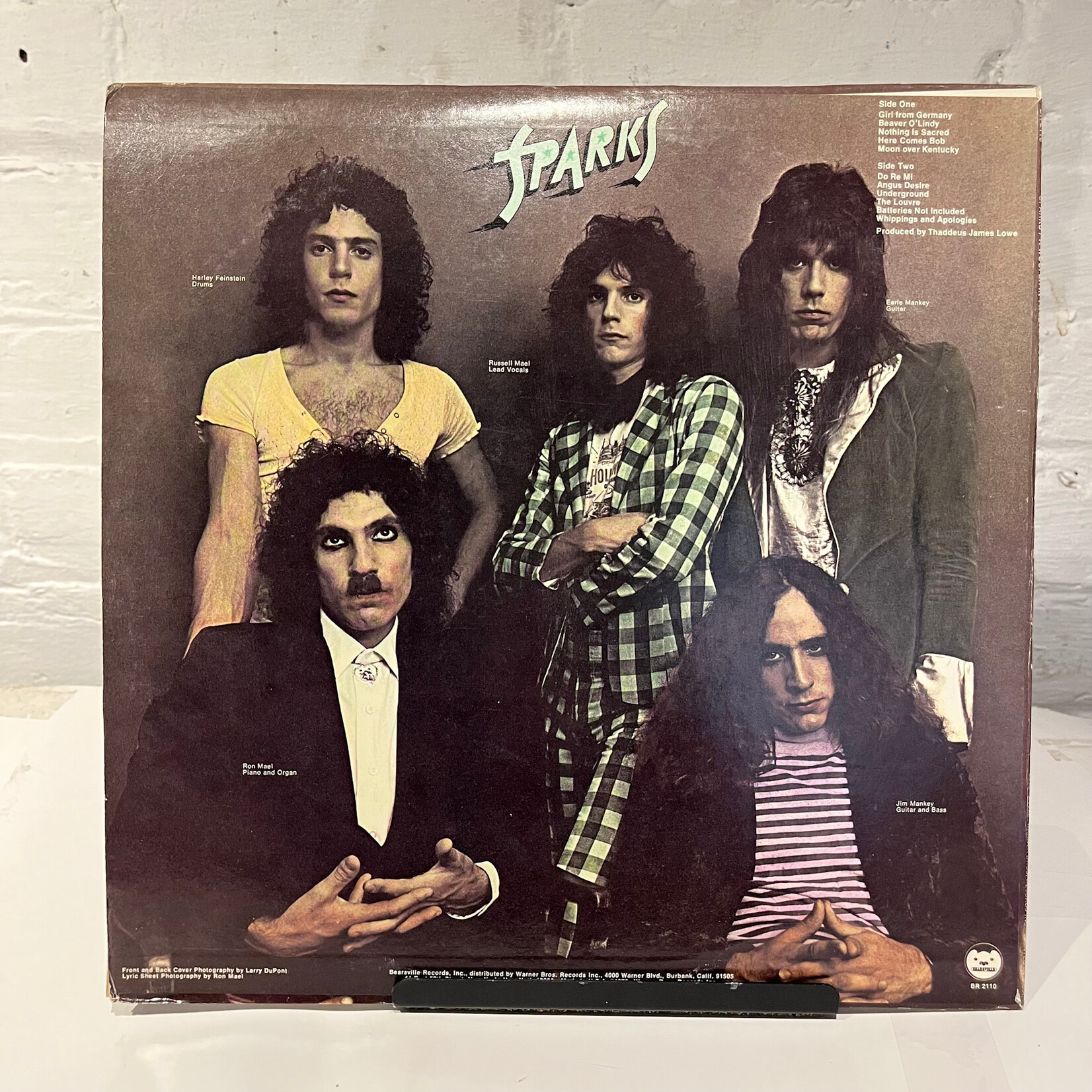 [Kollectible Vinyl] Sparks: A Woofer In Tweeter's Clothing (1973, USA, w/ Insert, VG+)[BEARSVILLE]