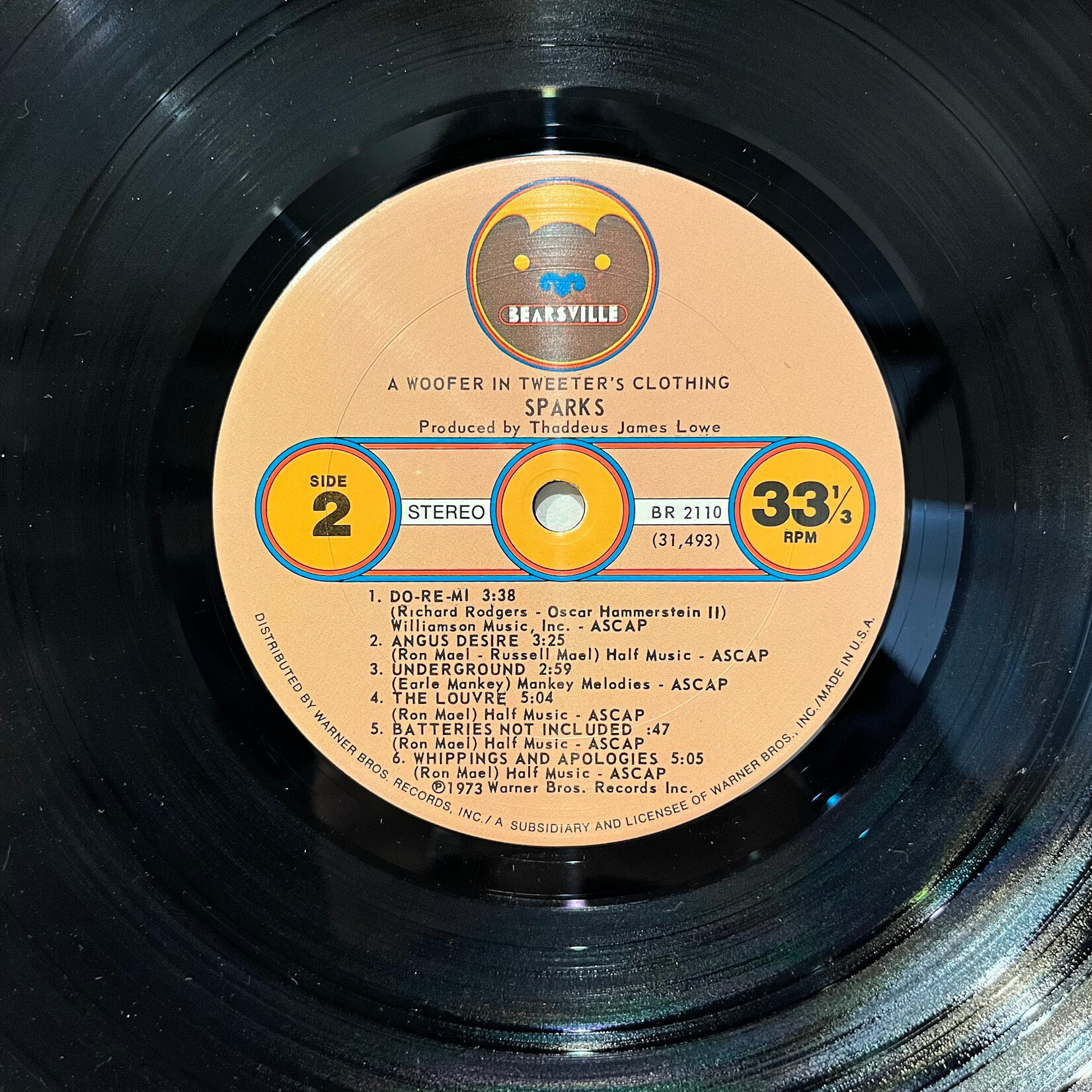 [Kollectible Vinyl] Sparks: A Woofer In Tweeter's Clothing (1973, USA, w/ Insert, VG+)[BEARSVILLE]