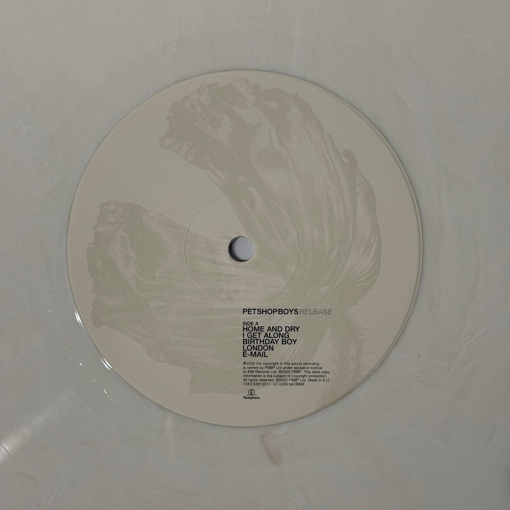 [Kollectible Vinyl] Pet Shop Boys: Release (2002, Europe, White Vinyl, EX) [PARLOPHONE]