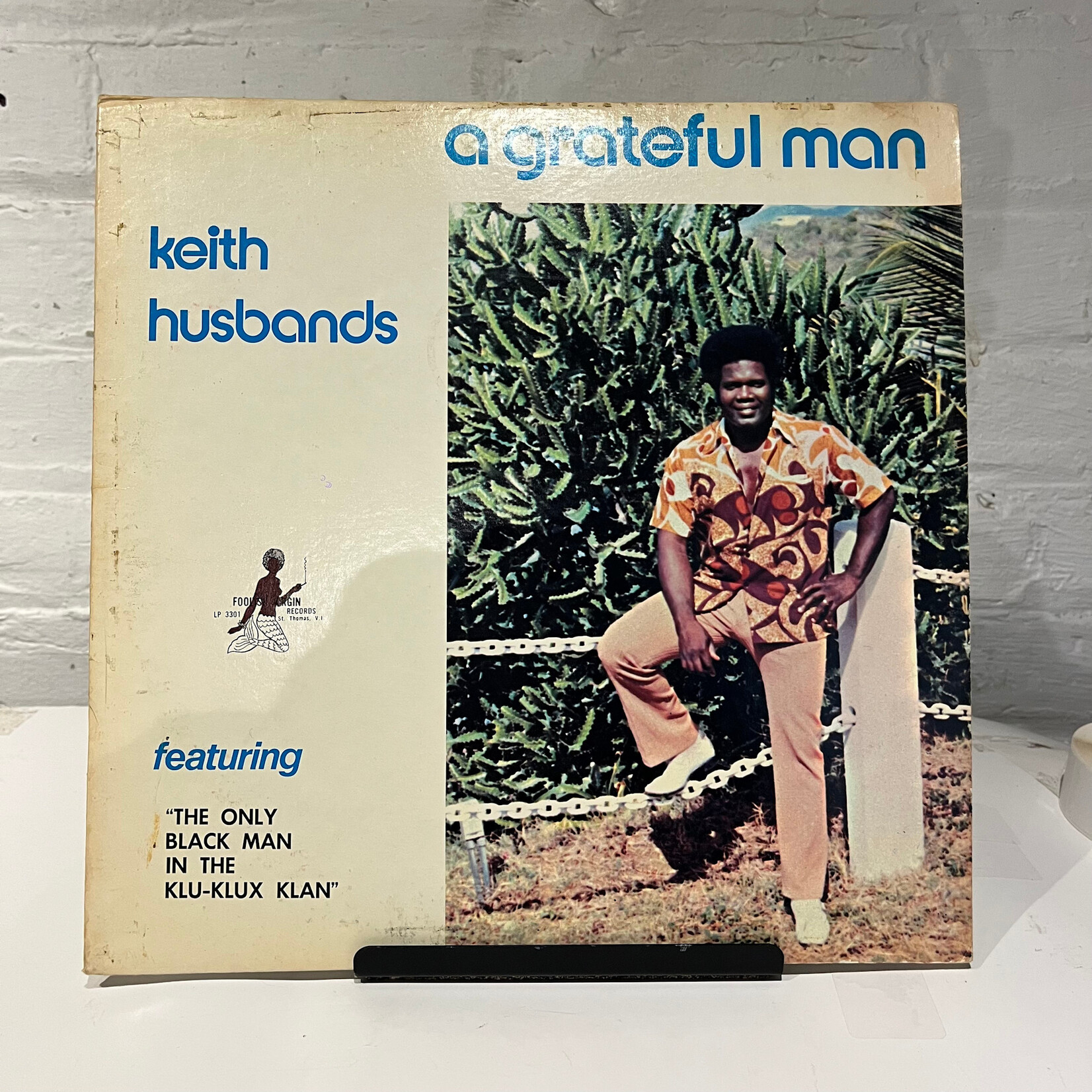 [Kollectible Vinyl] Husbands, Keith: A Grateful Man (1974, Virgin Islands, Disc VG+)[FOOLISH VIRGIN]