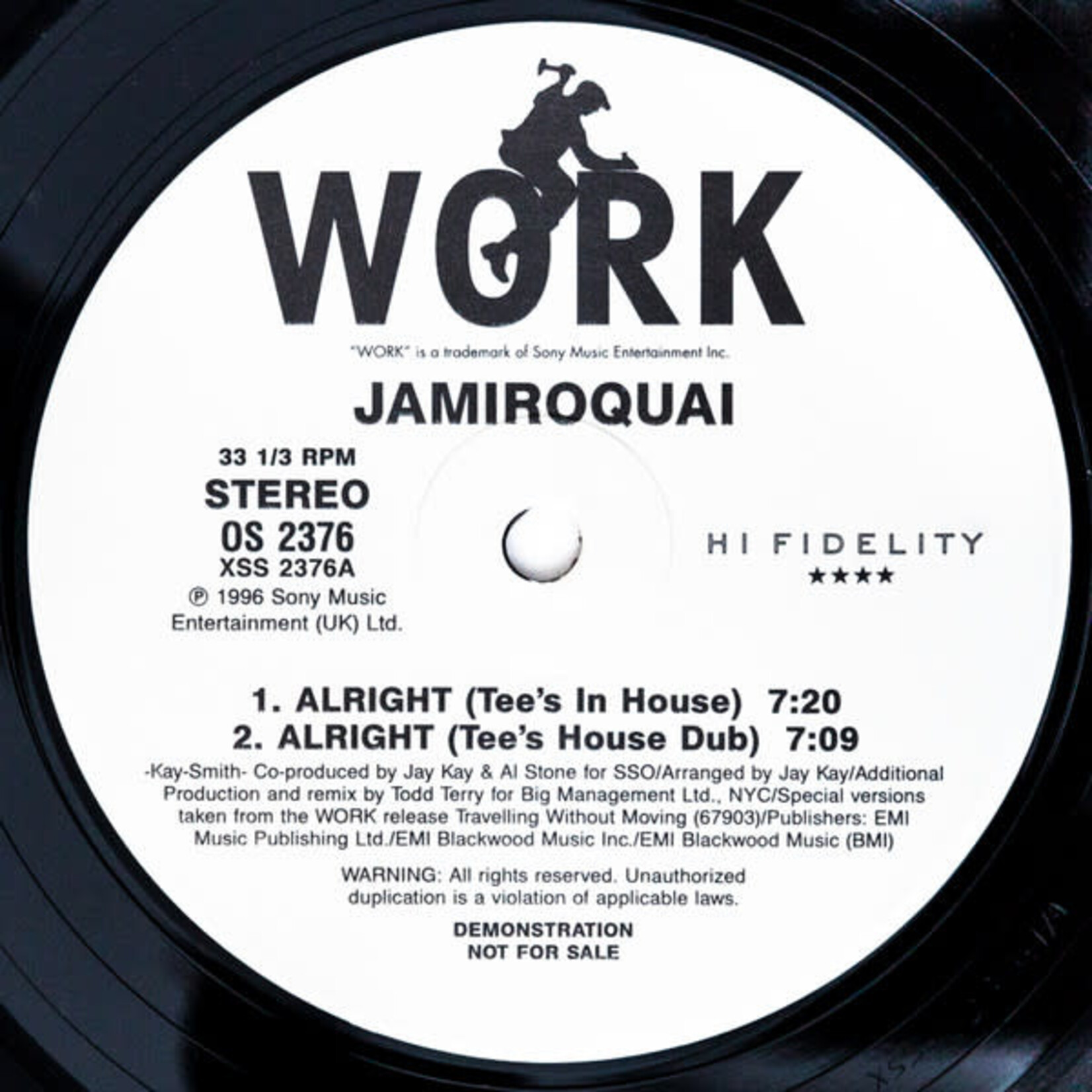 [Nick's Disk Pics] Jamiroquai: Alright (1997, USA, 2x12" EP, Promo, Ex)[WORK]